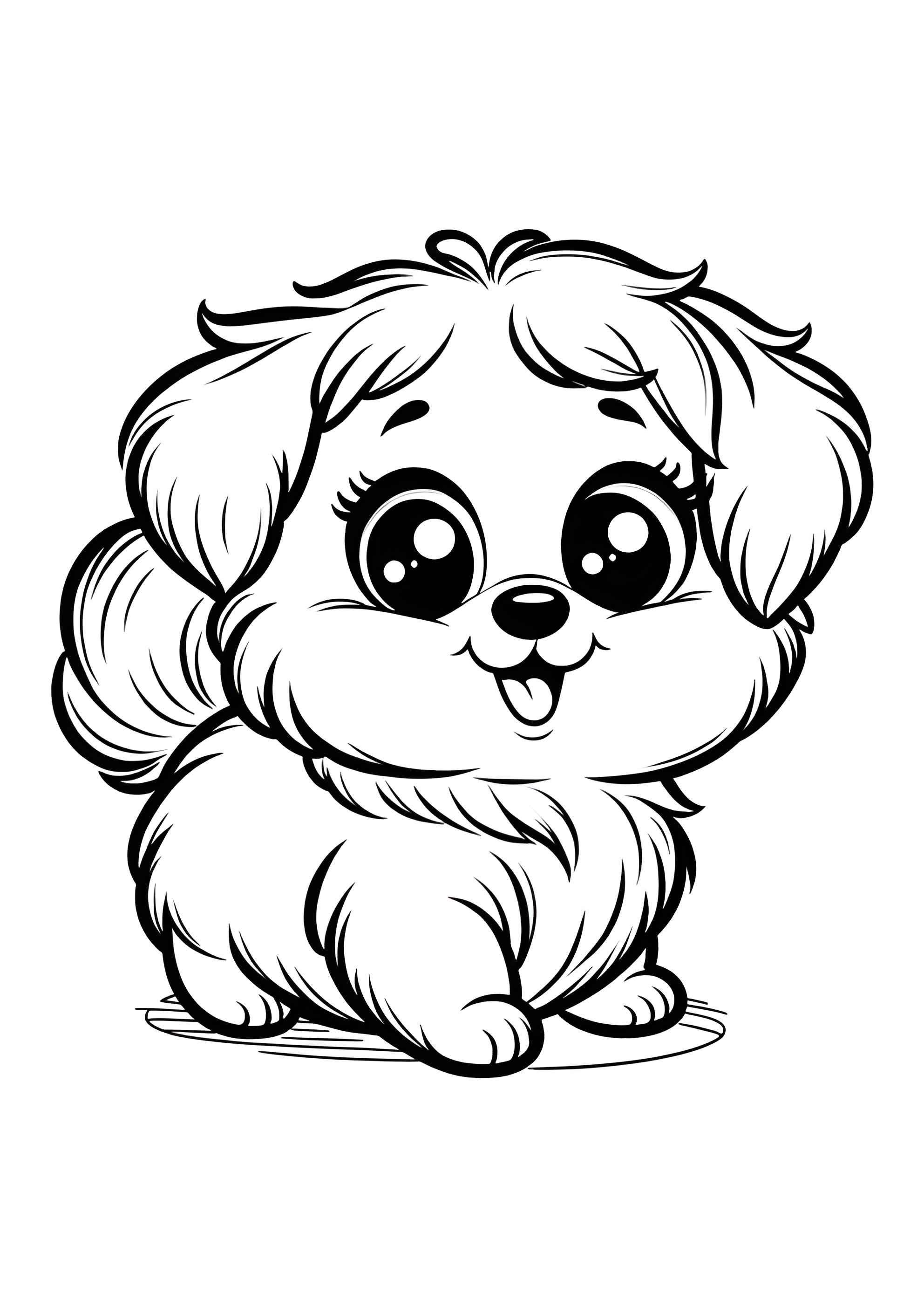 Раскраска Милый четвероногий друг