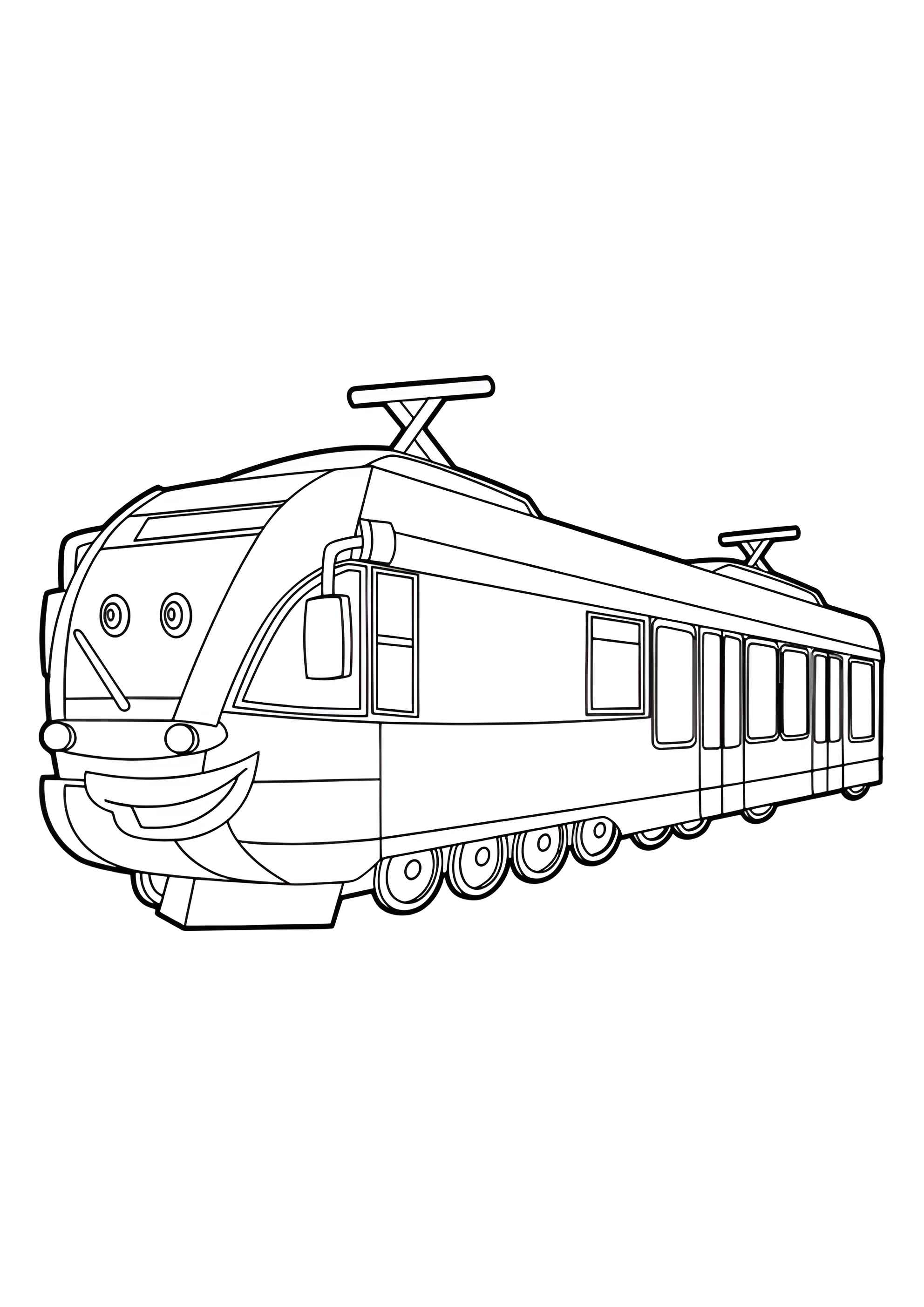 Раскраска Милый поезд
