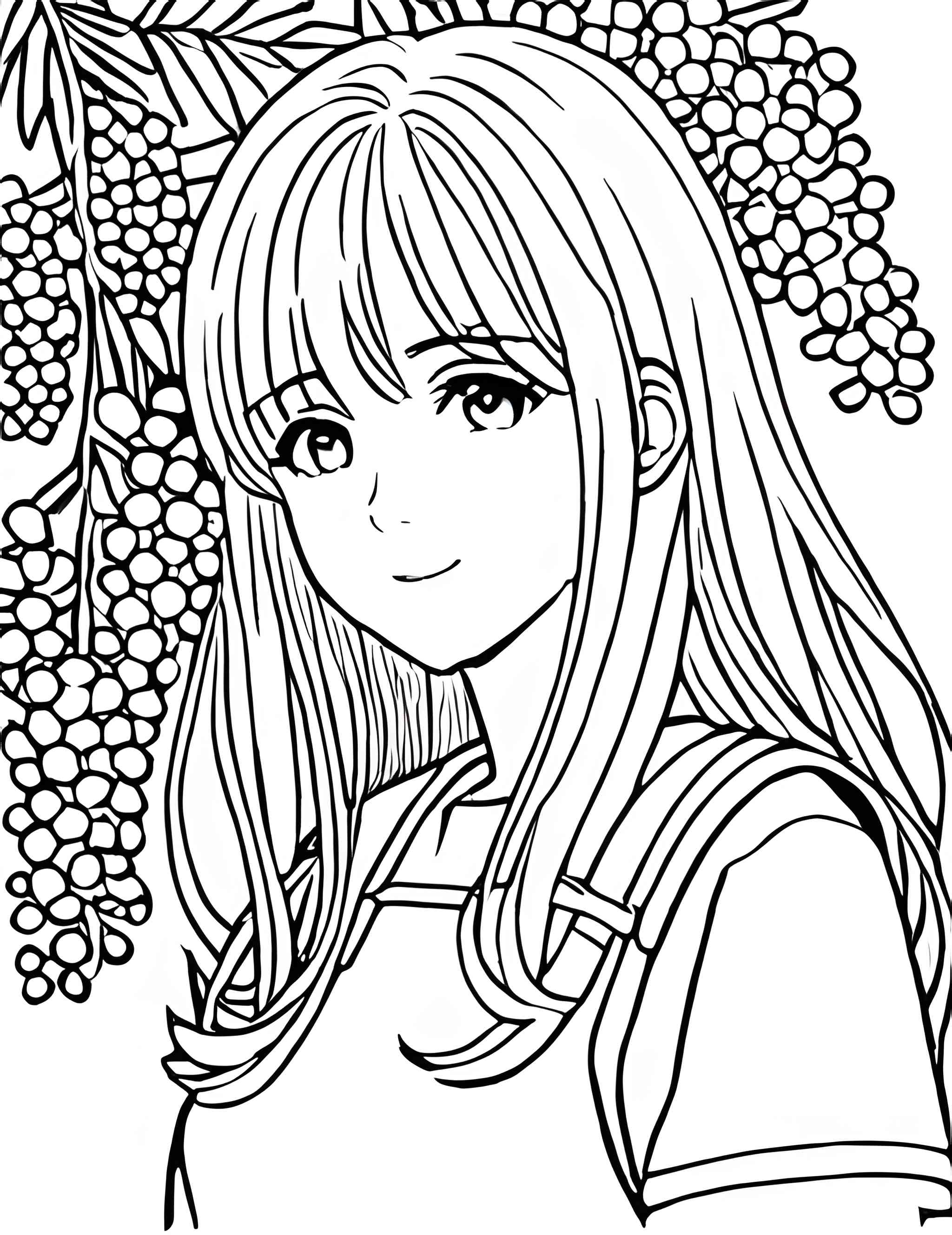 Раскраска Мимоза 14