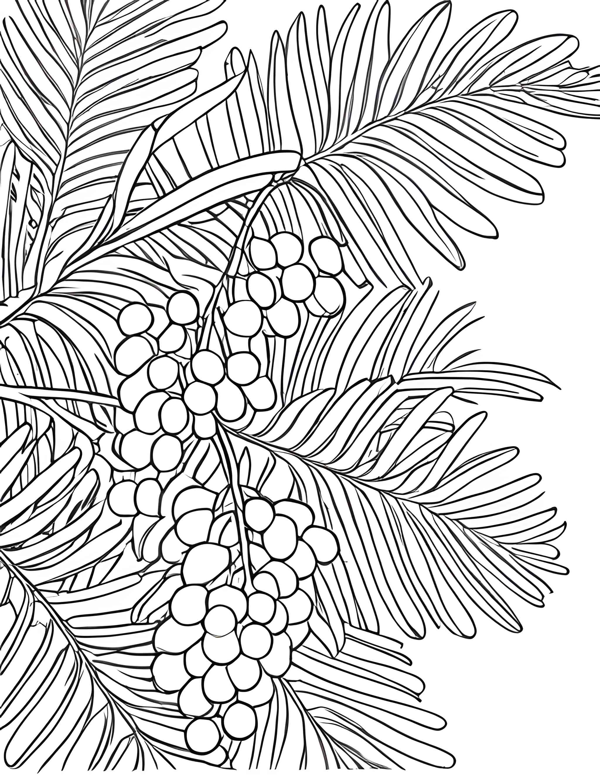 Раскраска Мимоза 8