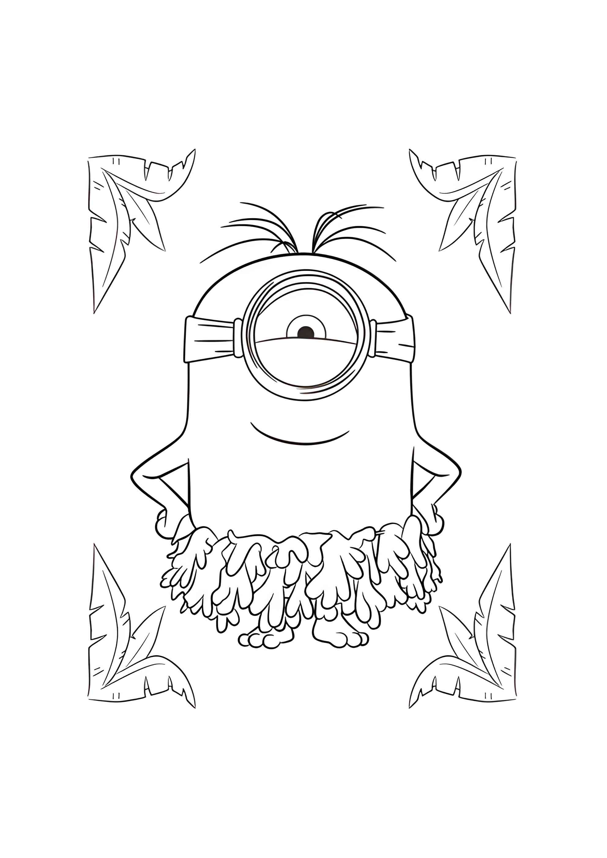 Раскраска Миньон абориген