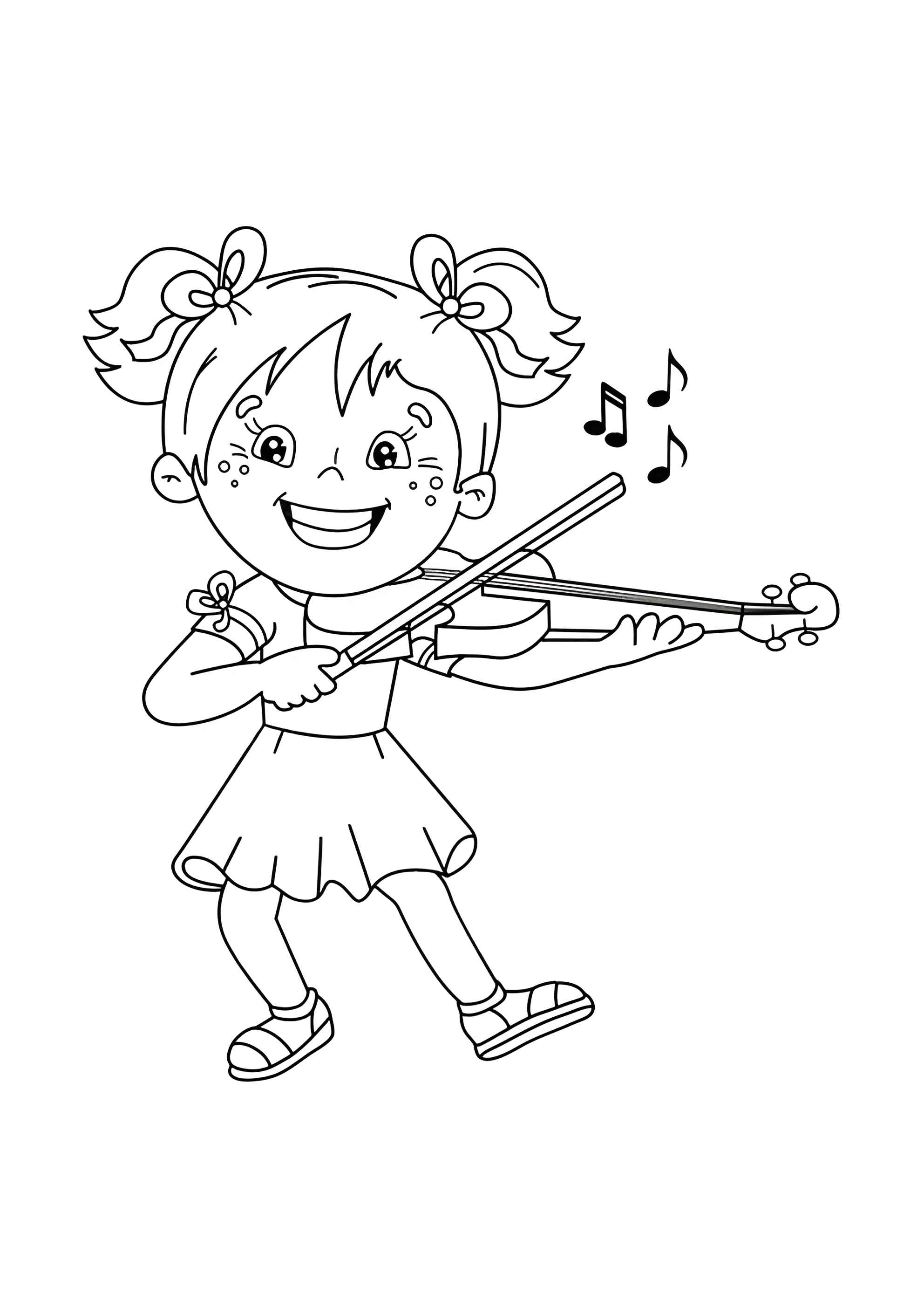 Раскраска Музыкант