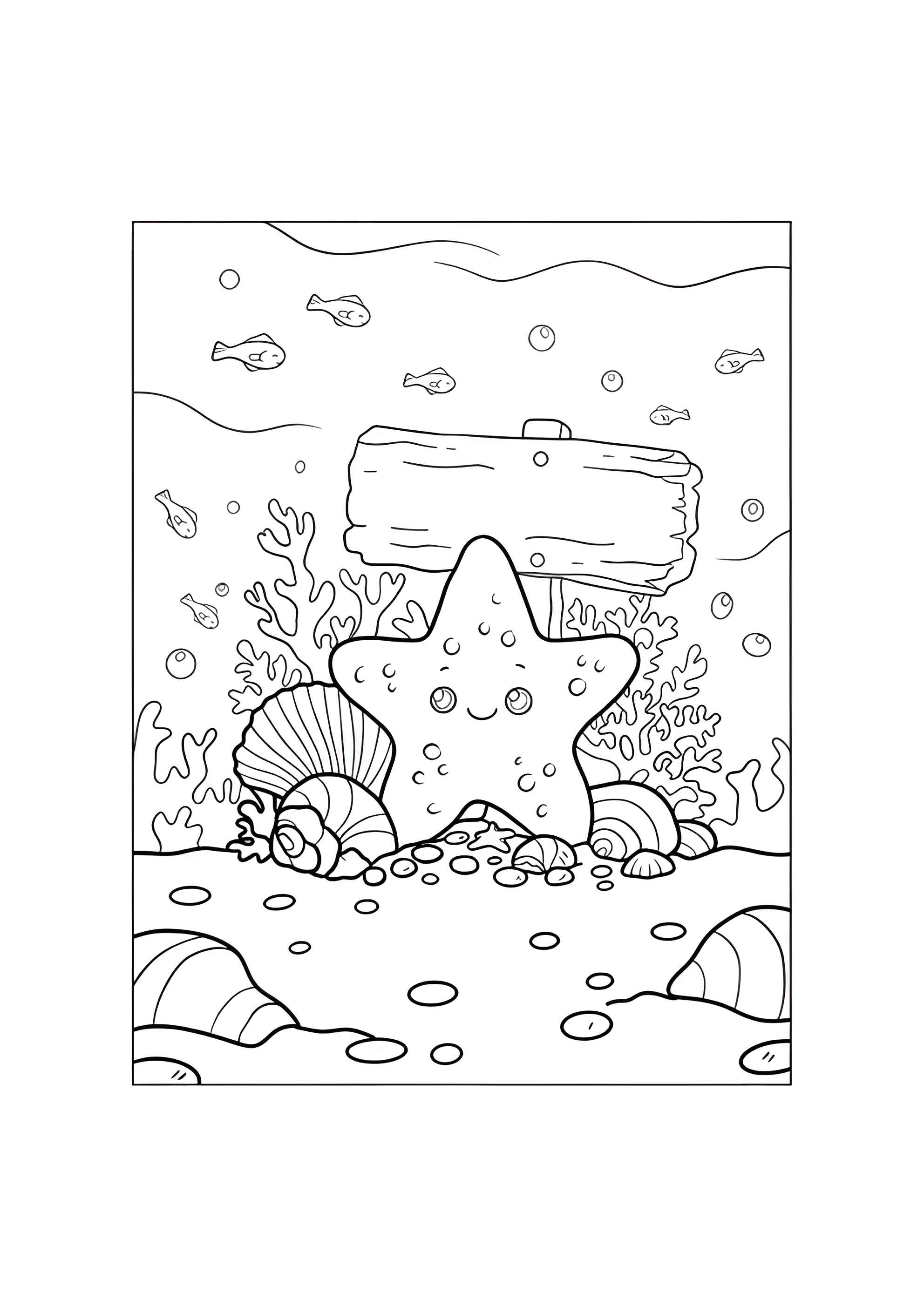 Раскраска На пляже