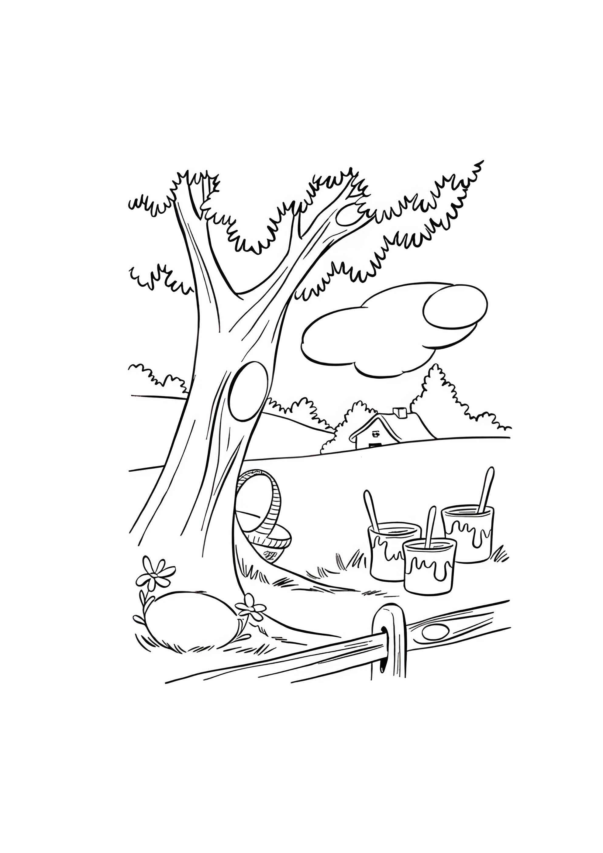 Раскраска Найди и раскрась пасхальные яйца!