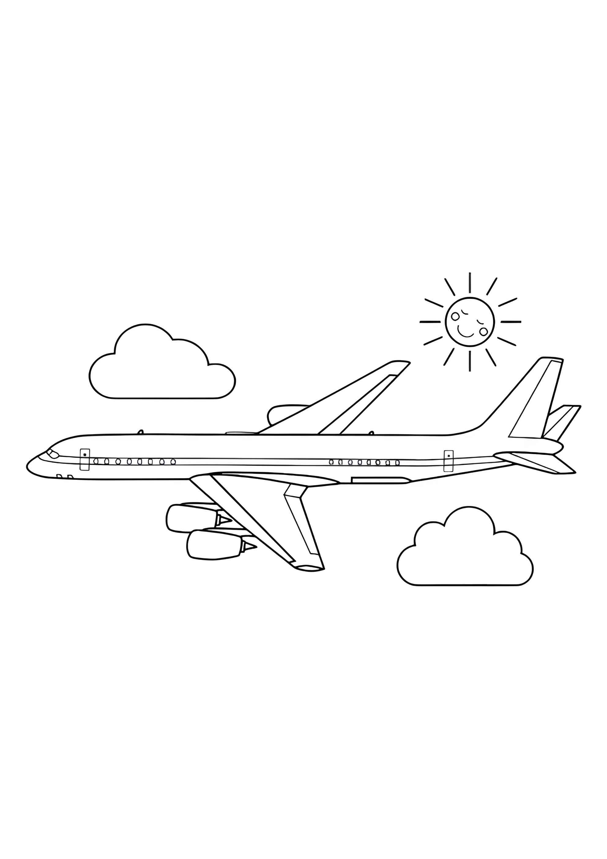 Раскраска Научный самолёт DC-8