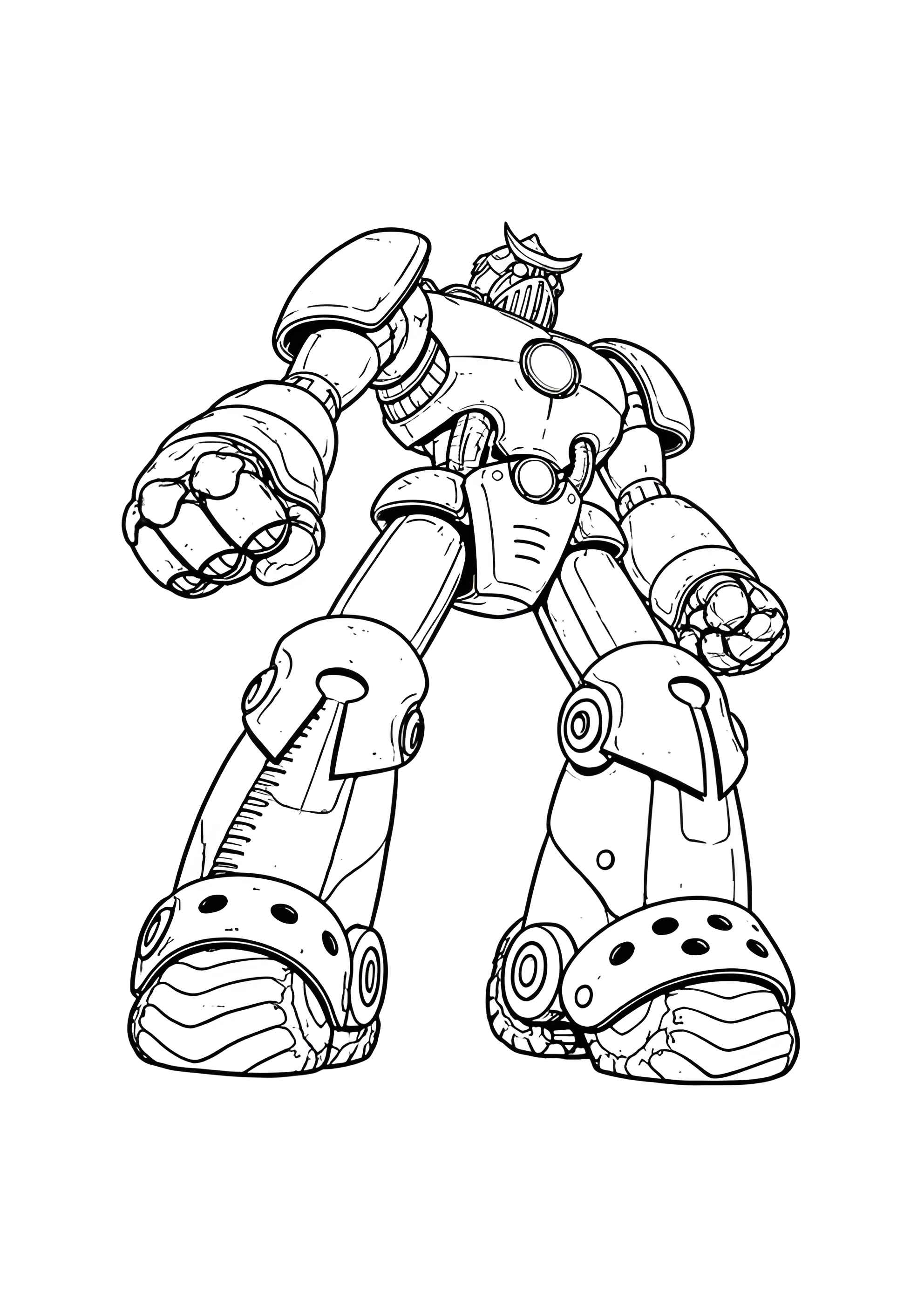 Раскраска Огромный робот