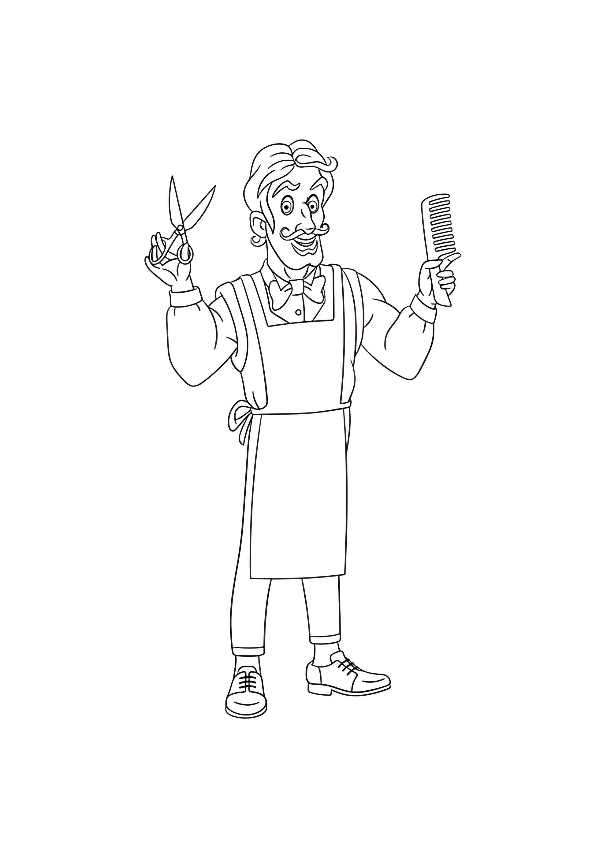 Раскраска Парикмахер
