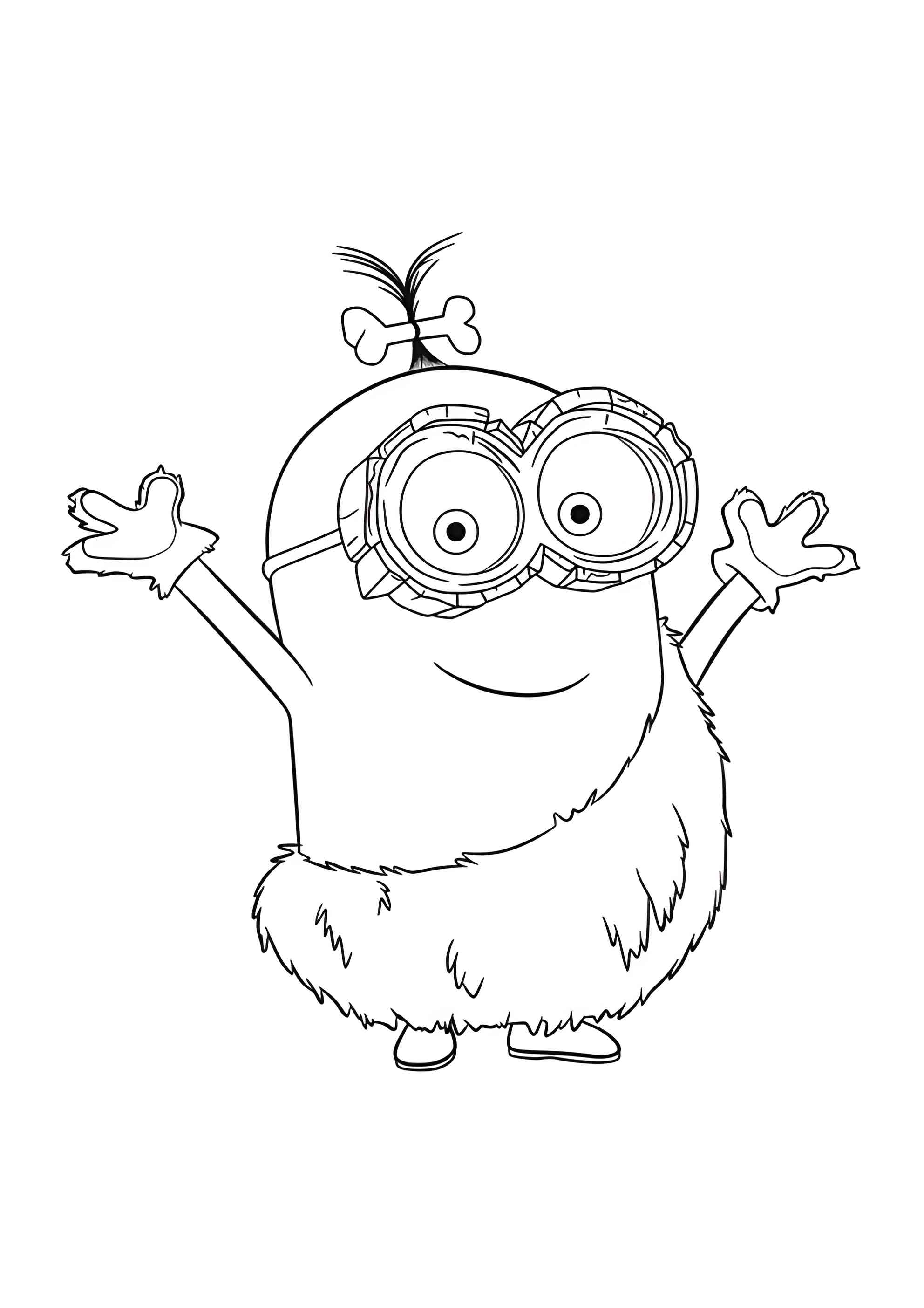 Раскраска Первобытный миньон