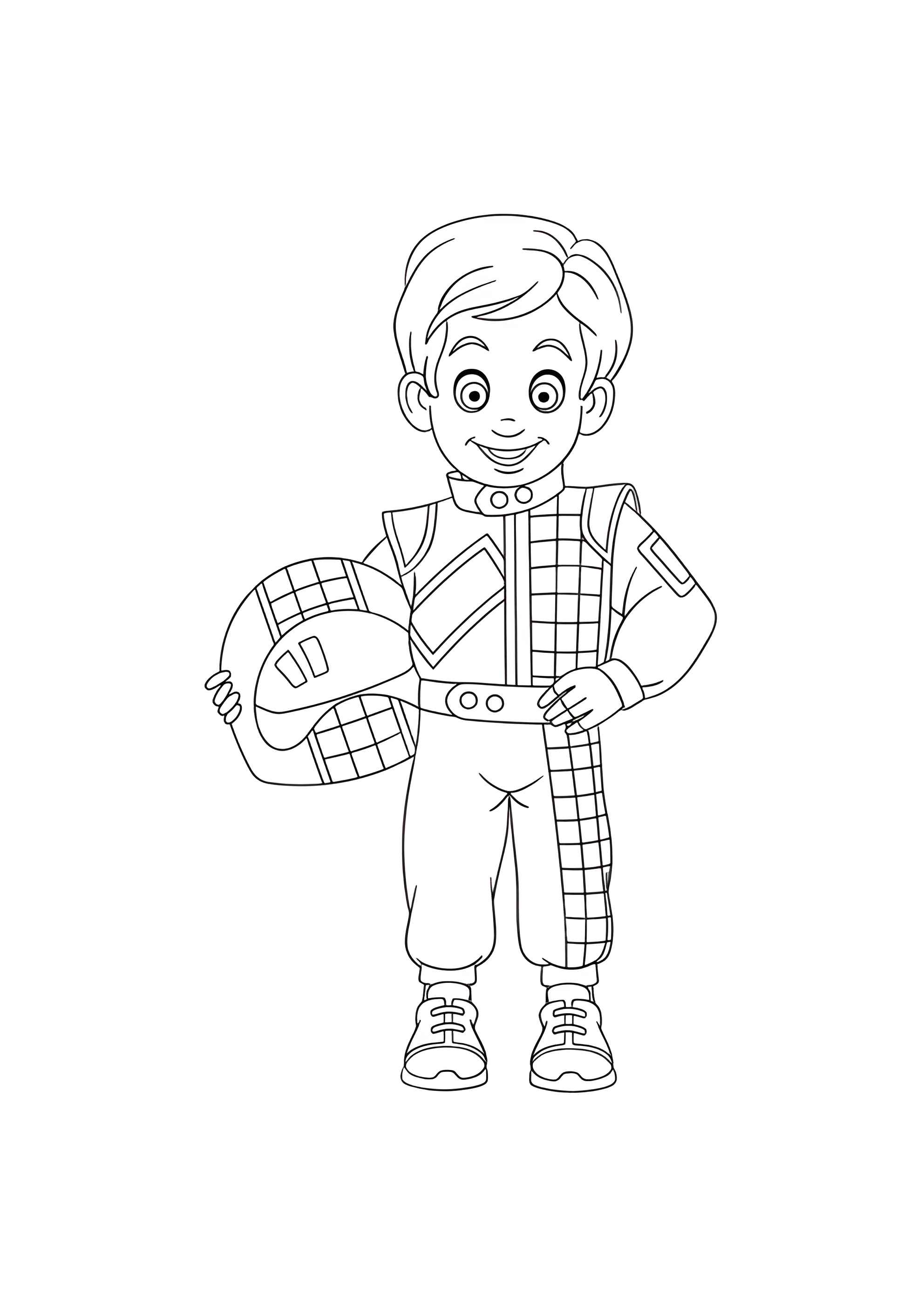 Раскраска Пилот Формулы-1