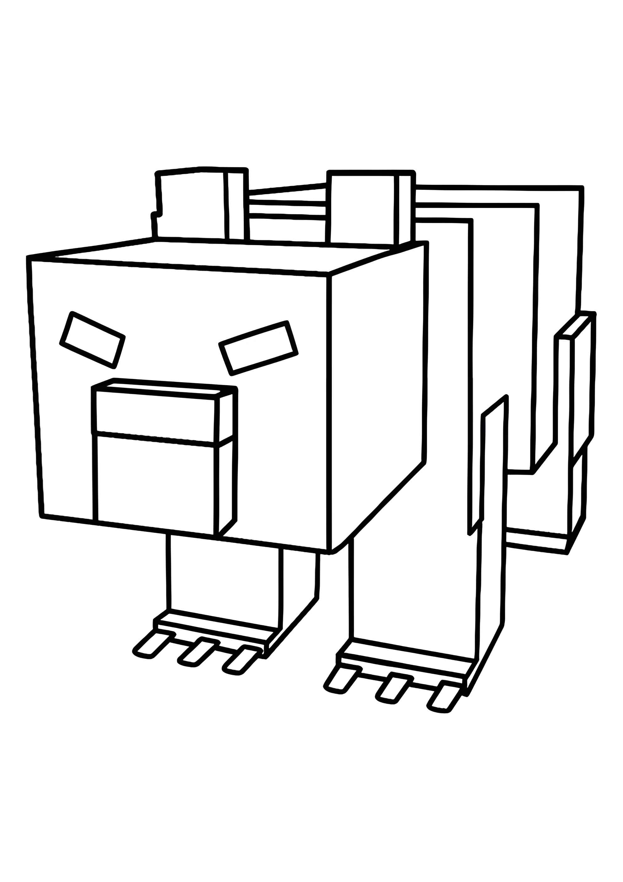 Раскраска Полярный медведь из 99 ночей в лесу