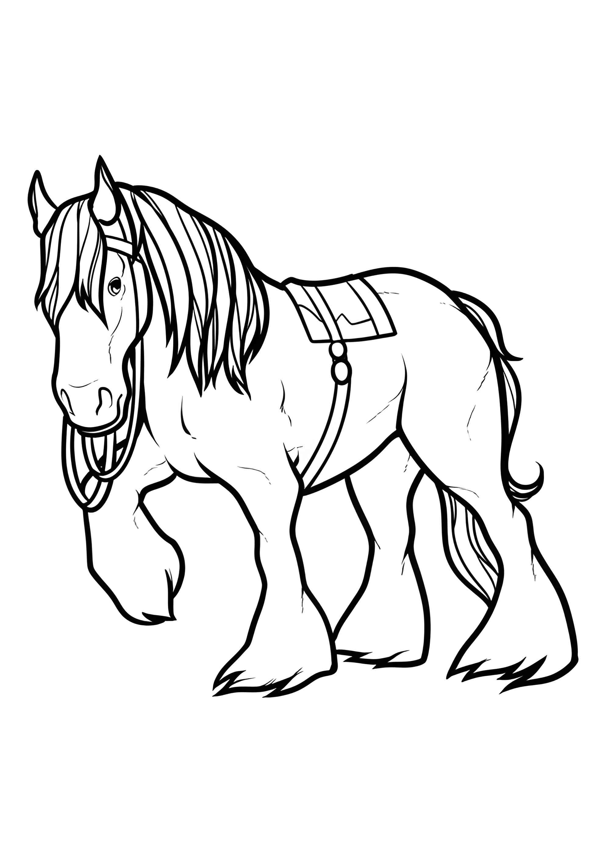 Раскраска Пони