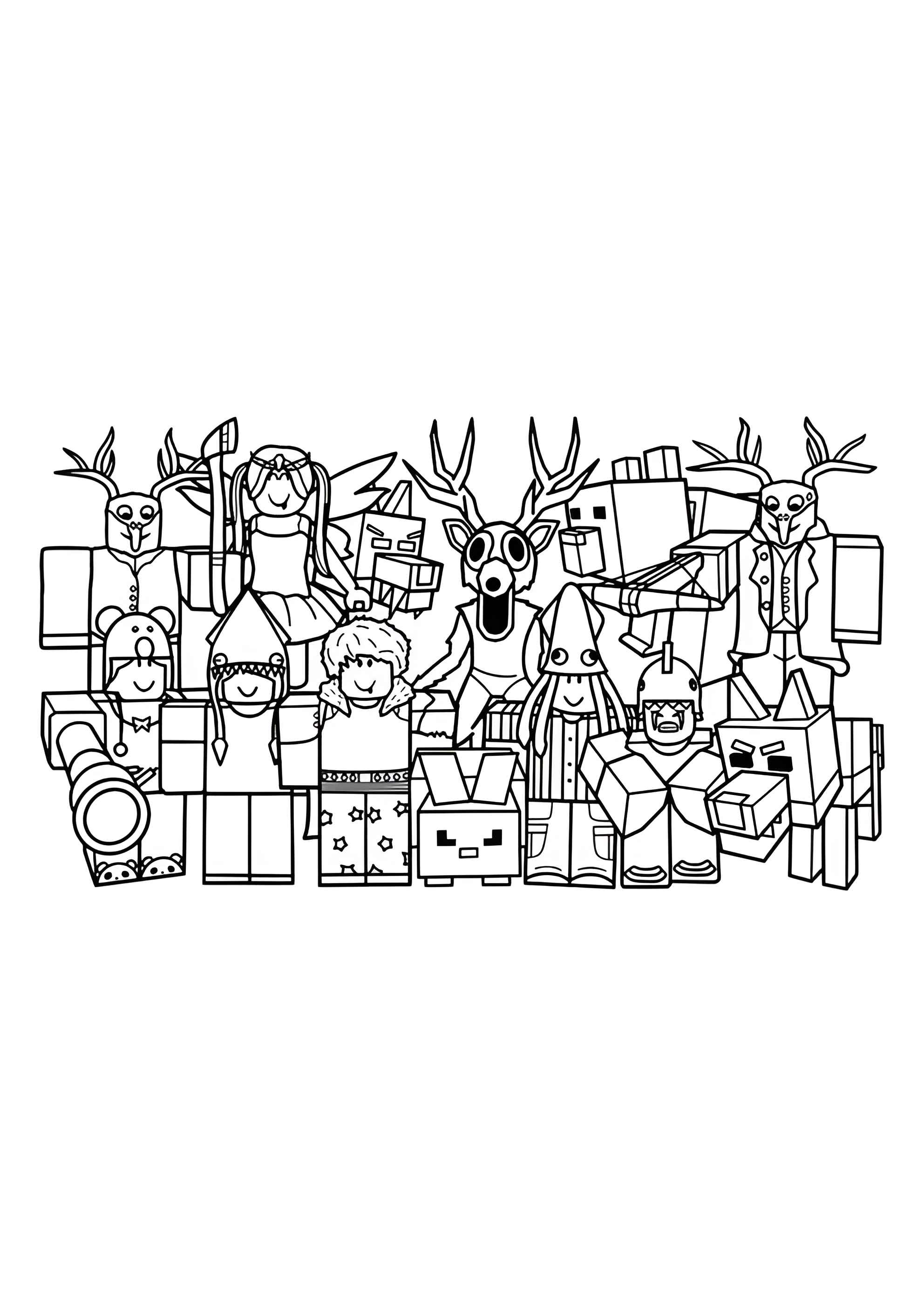 Раскраска Постер 99 ночей в лесу