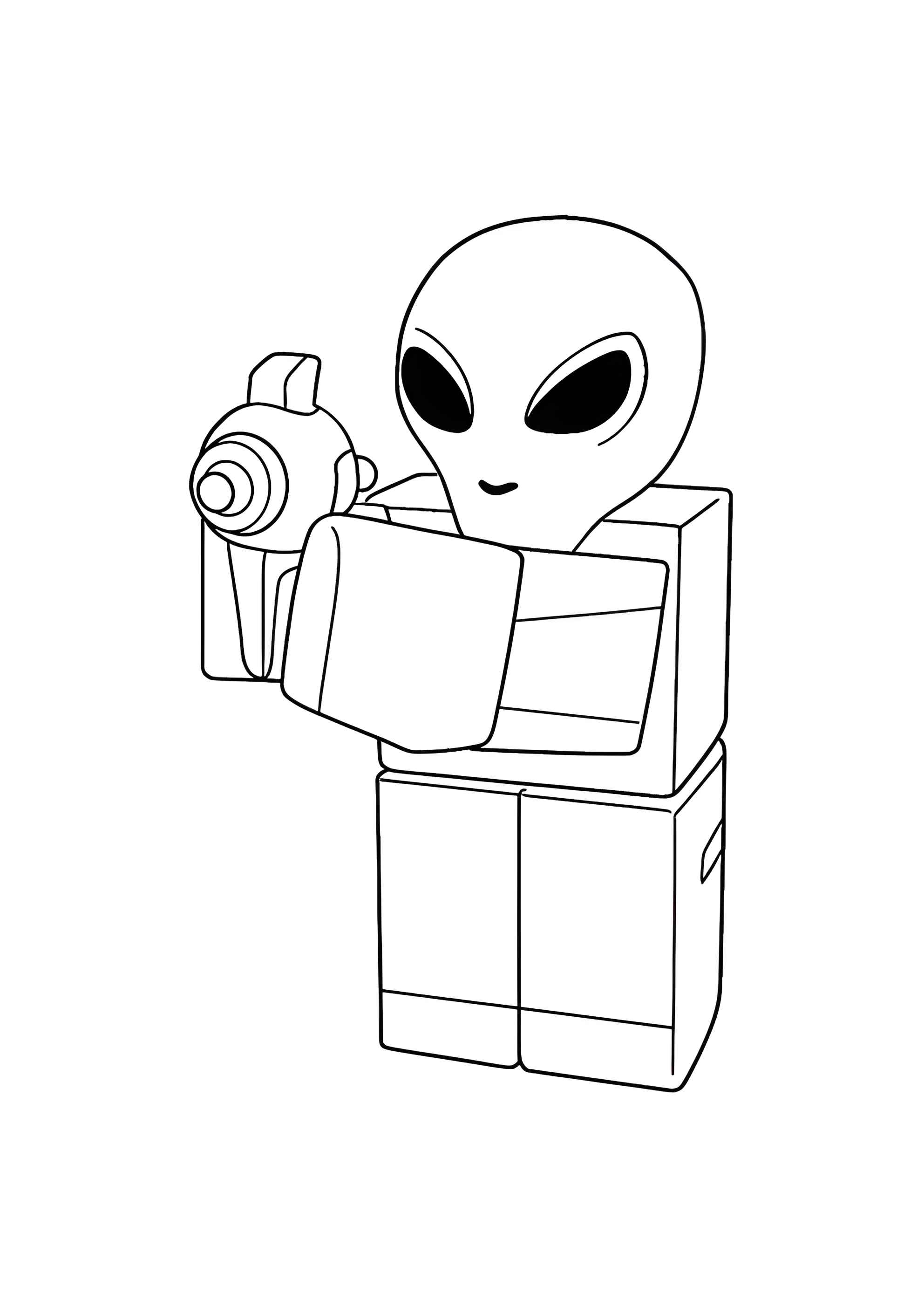 Раскраска Пришелец из 99 ночей в лесу