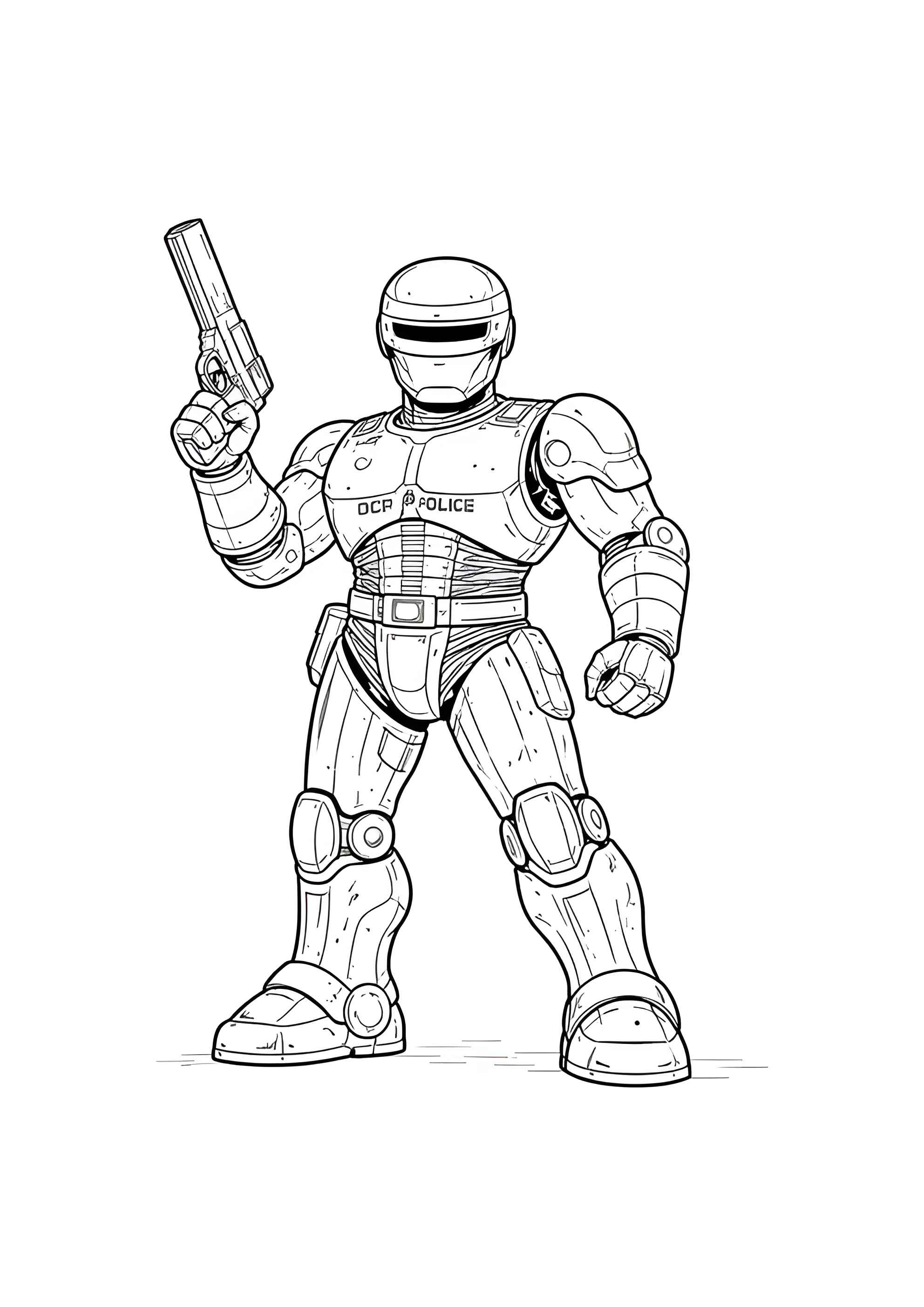 Раскраска Робокоп