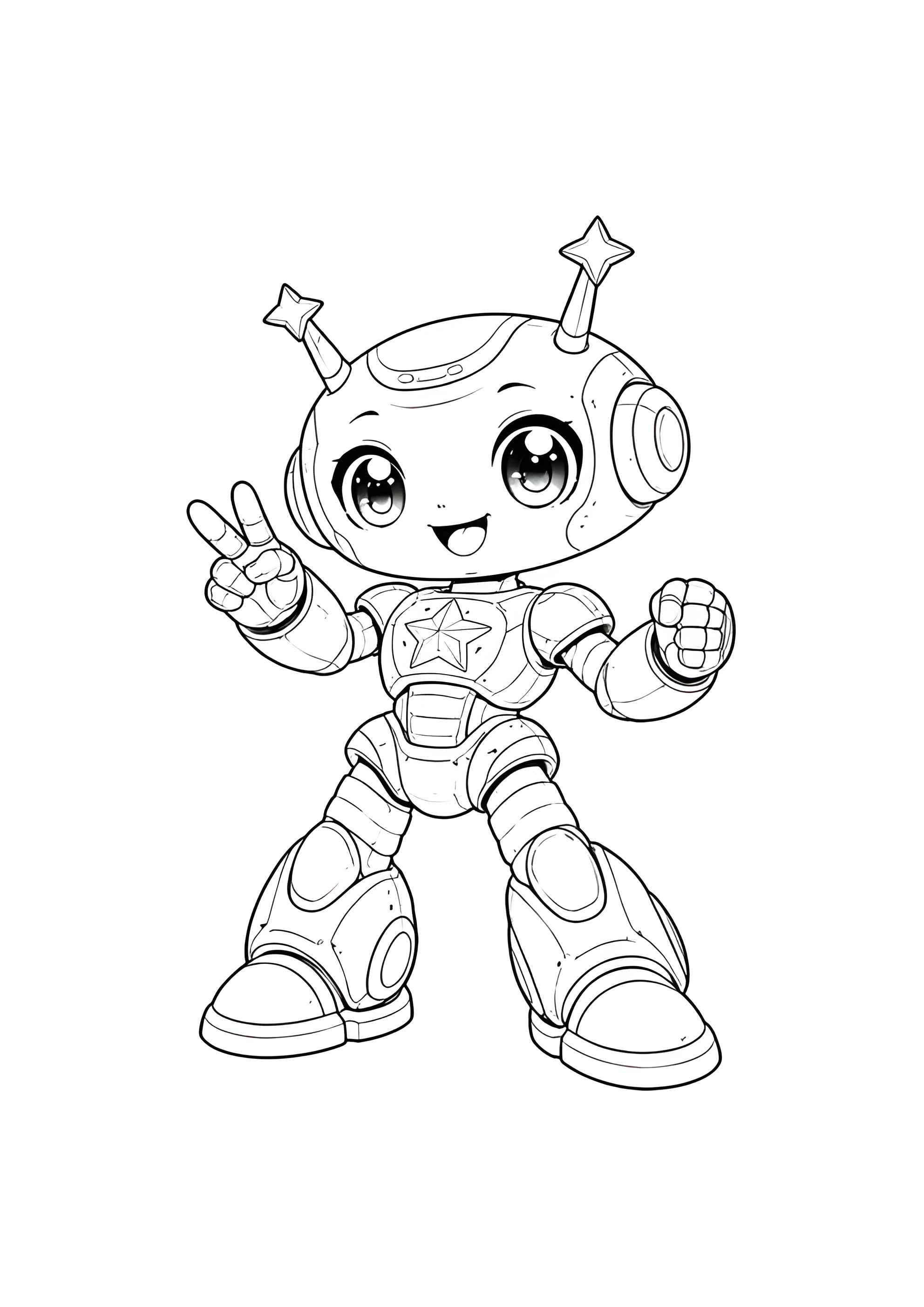 Раскраска Робот аниме