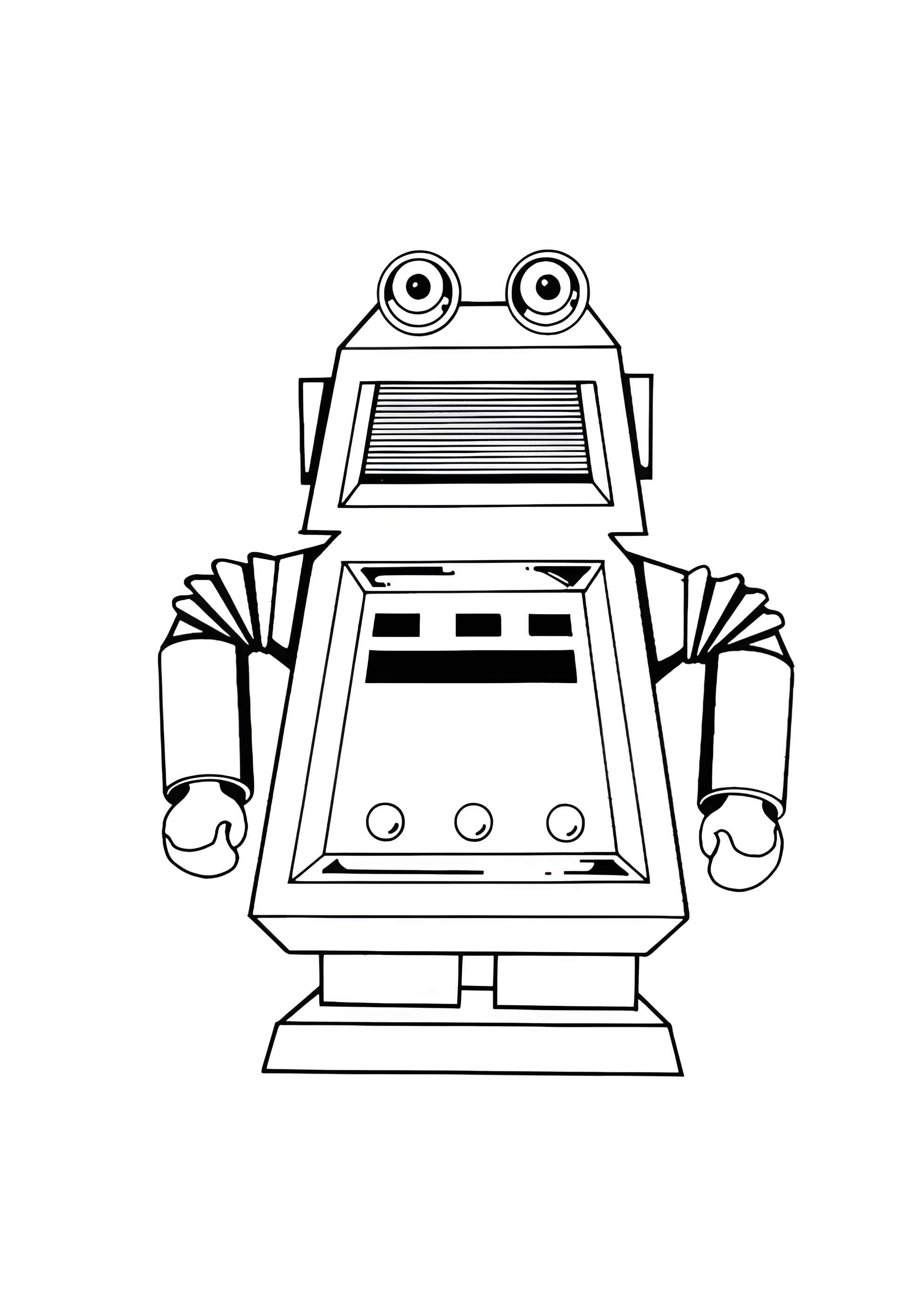 Раскраска Робот-автомат газировки
