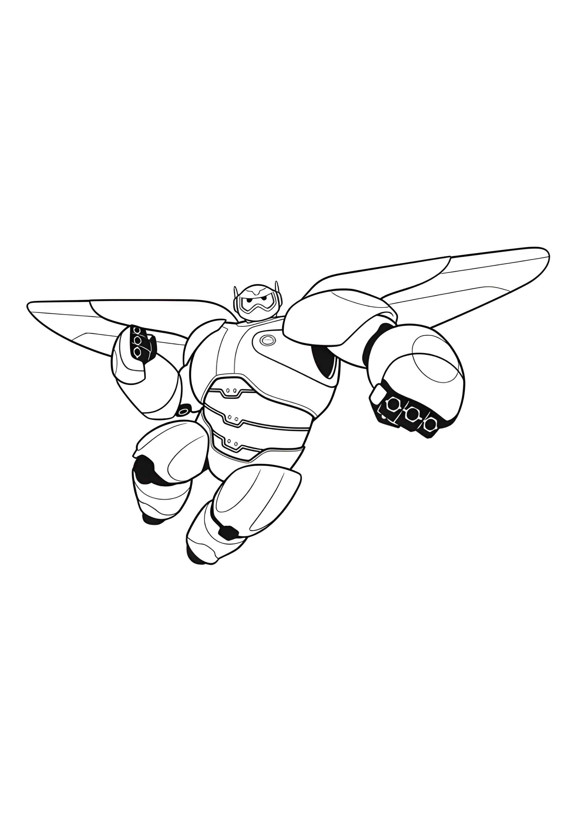 Раскраска Робот Бэймакс