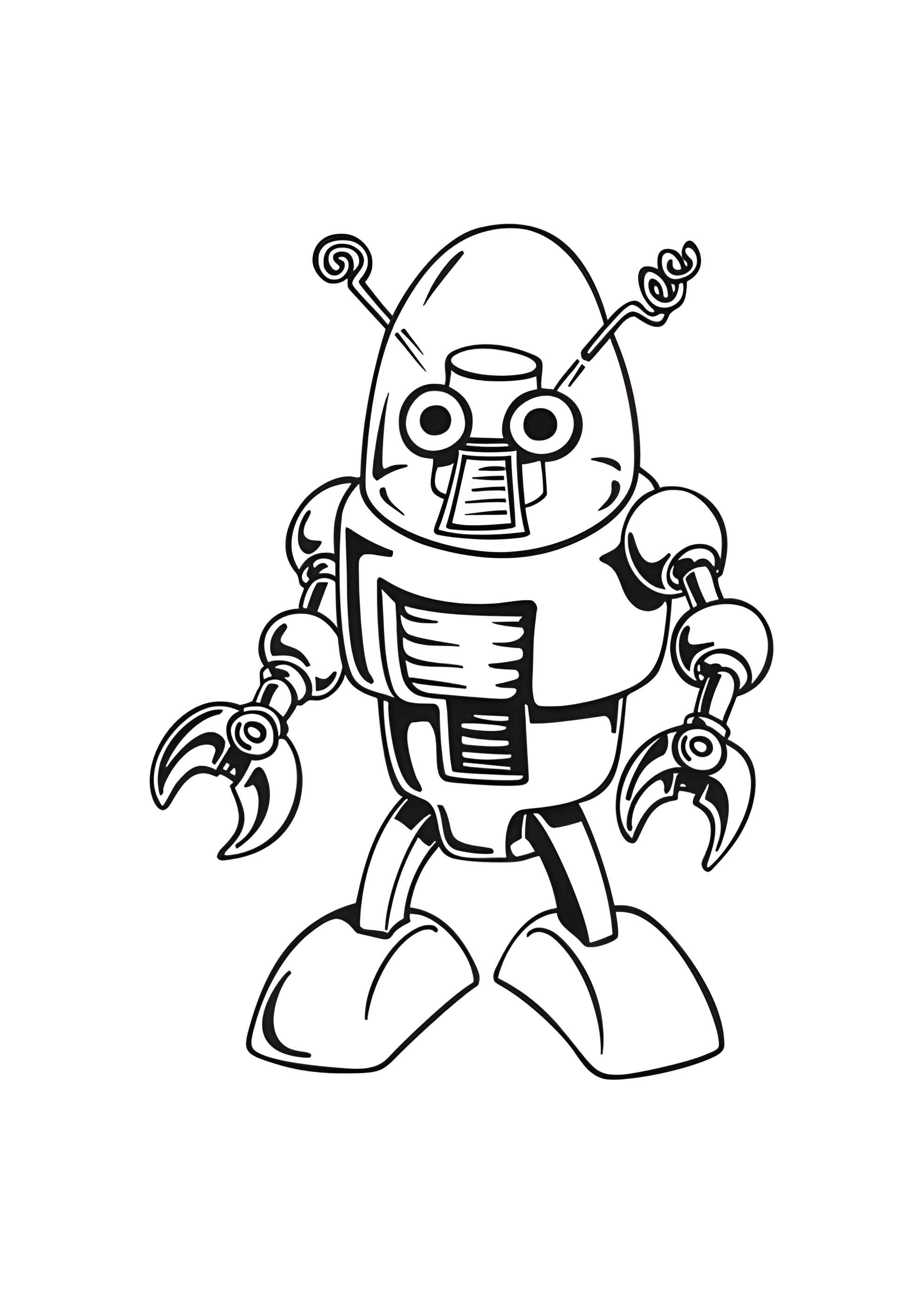 Раскраска Робот с Марса