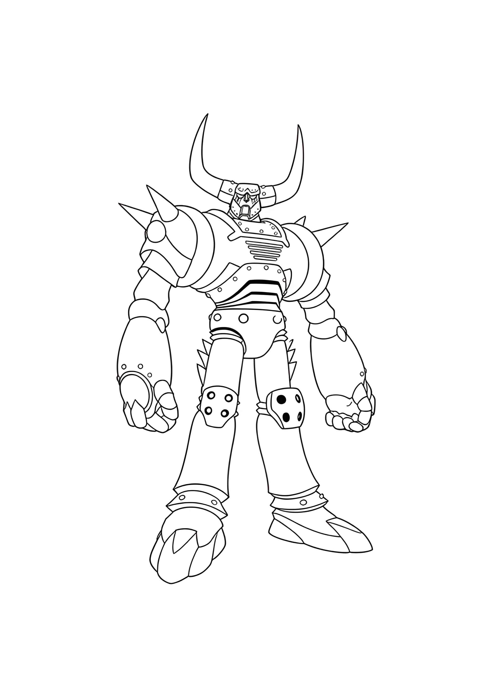 Раскраска Робот-воин