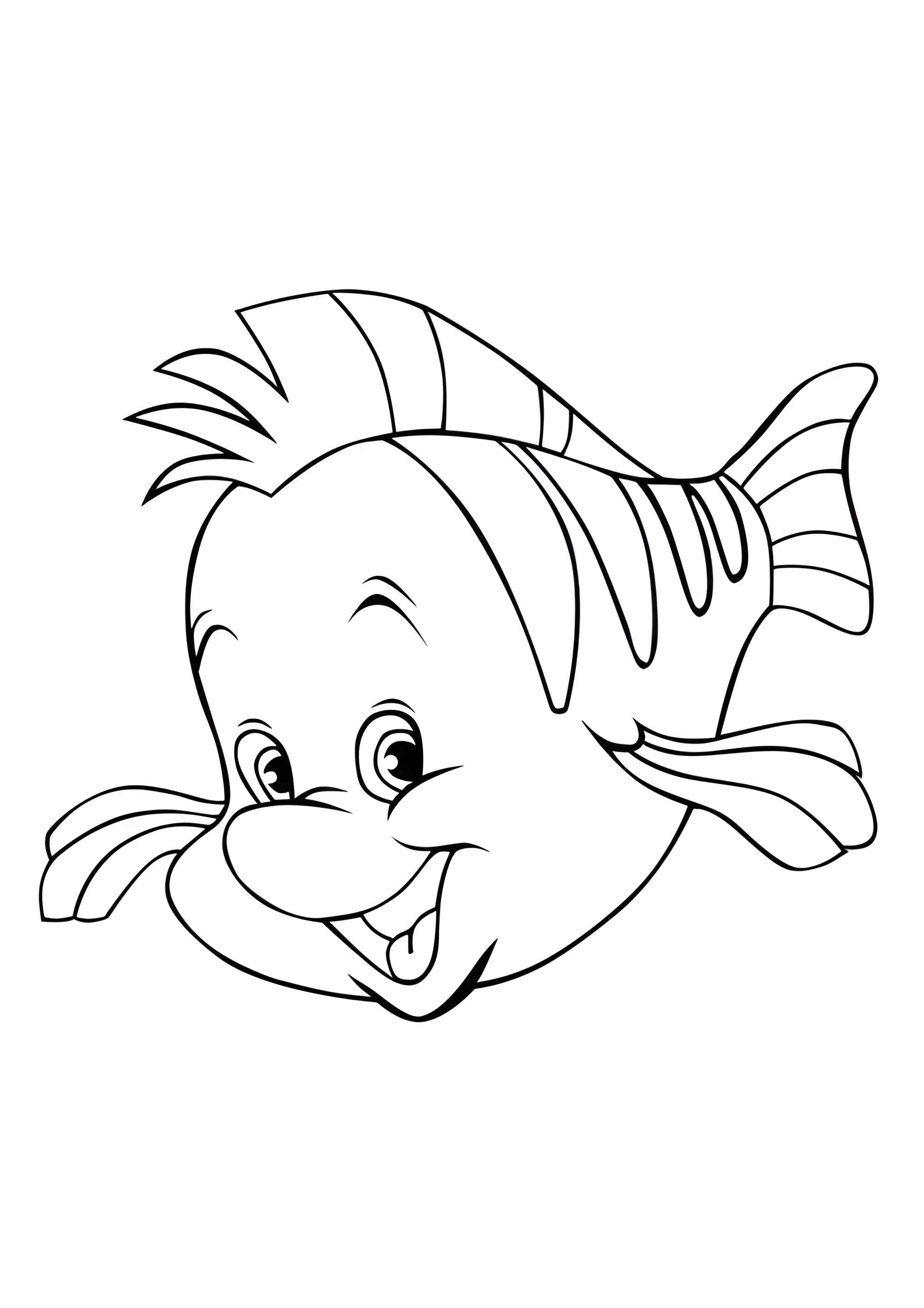 Раскраска Рыбка Русалочки