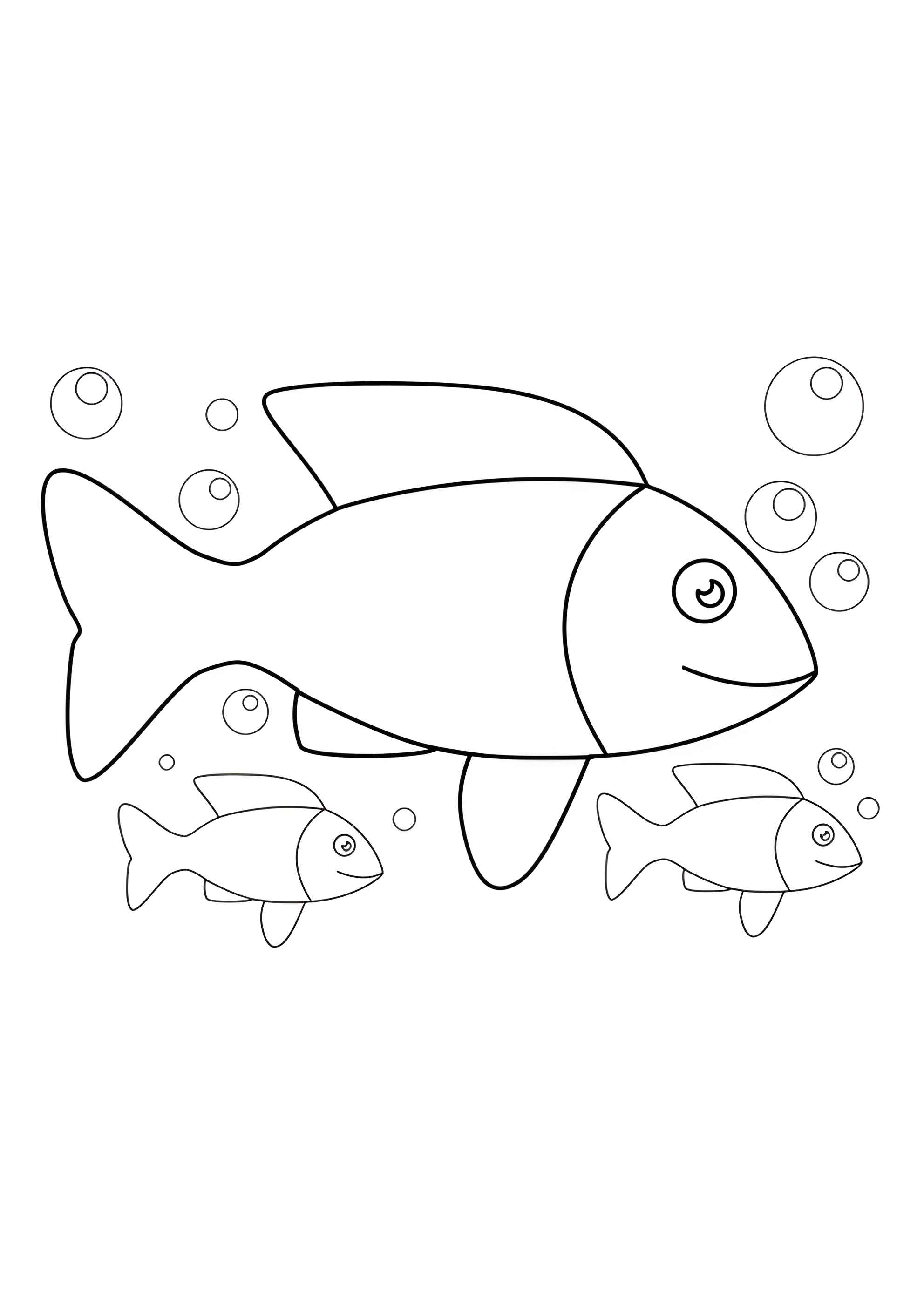 Раскраска Рыбки