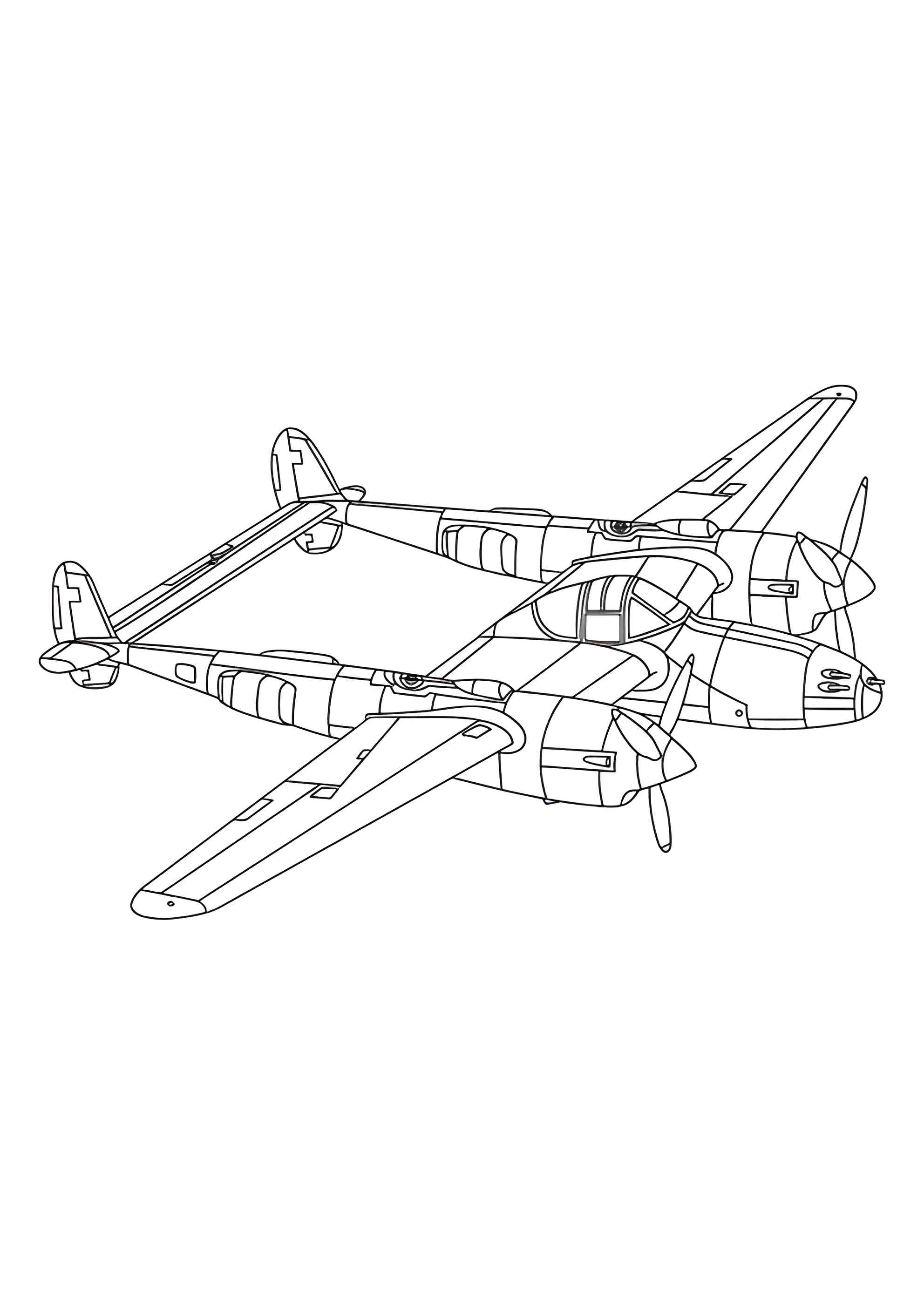 Раскраска Самолёт-разведчик