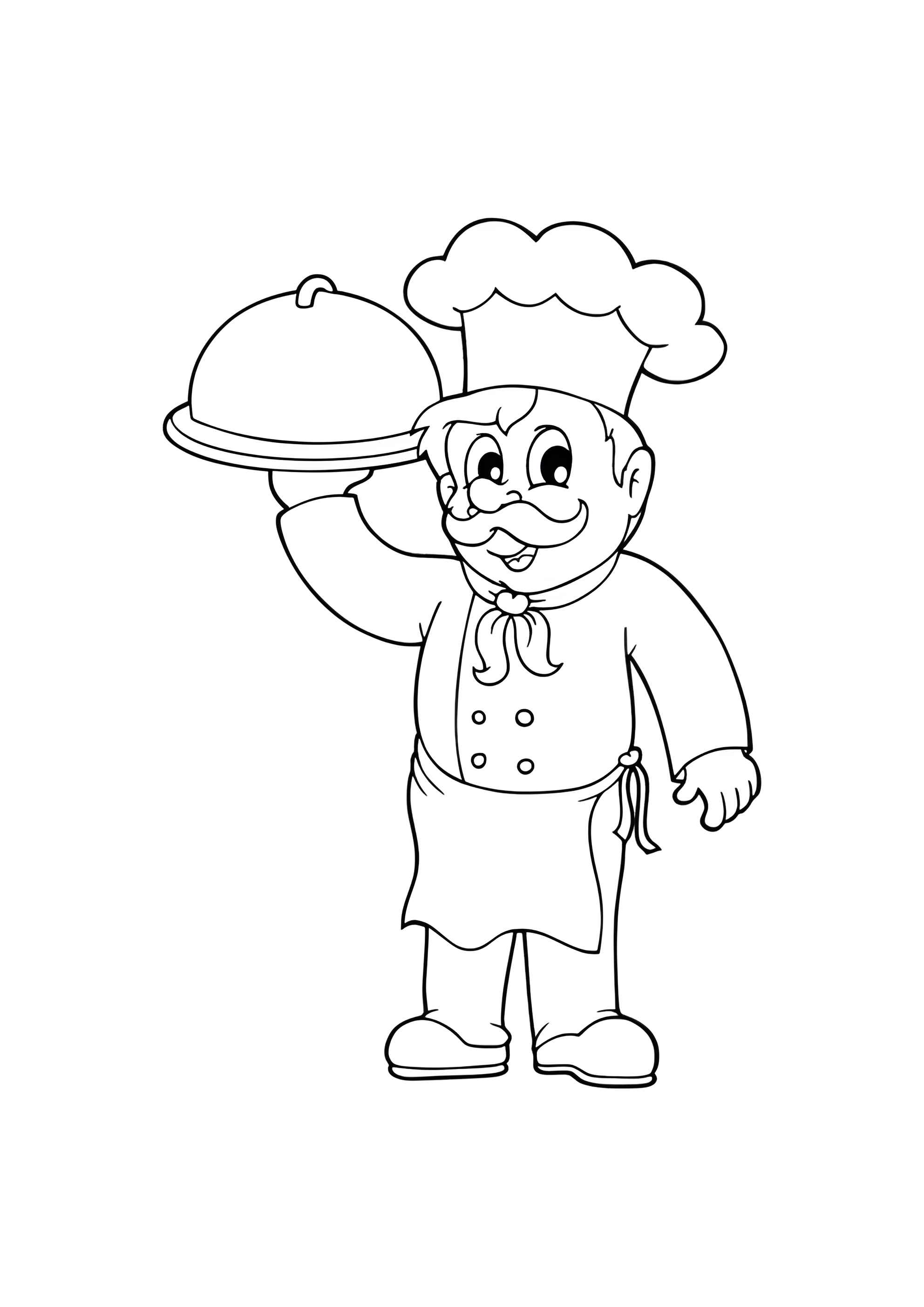 Раскраска Шеф-повар