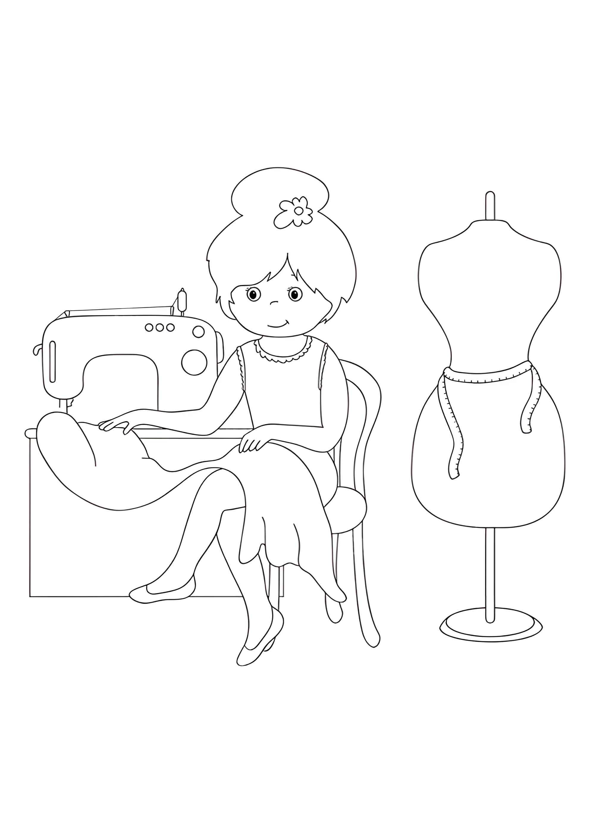 Раскраска Швея