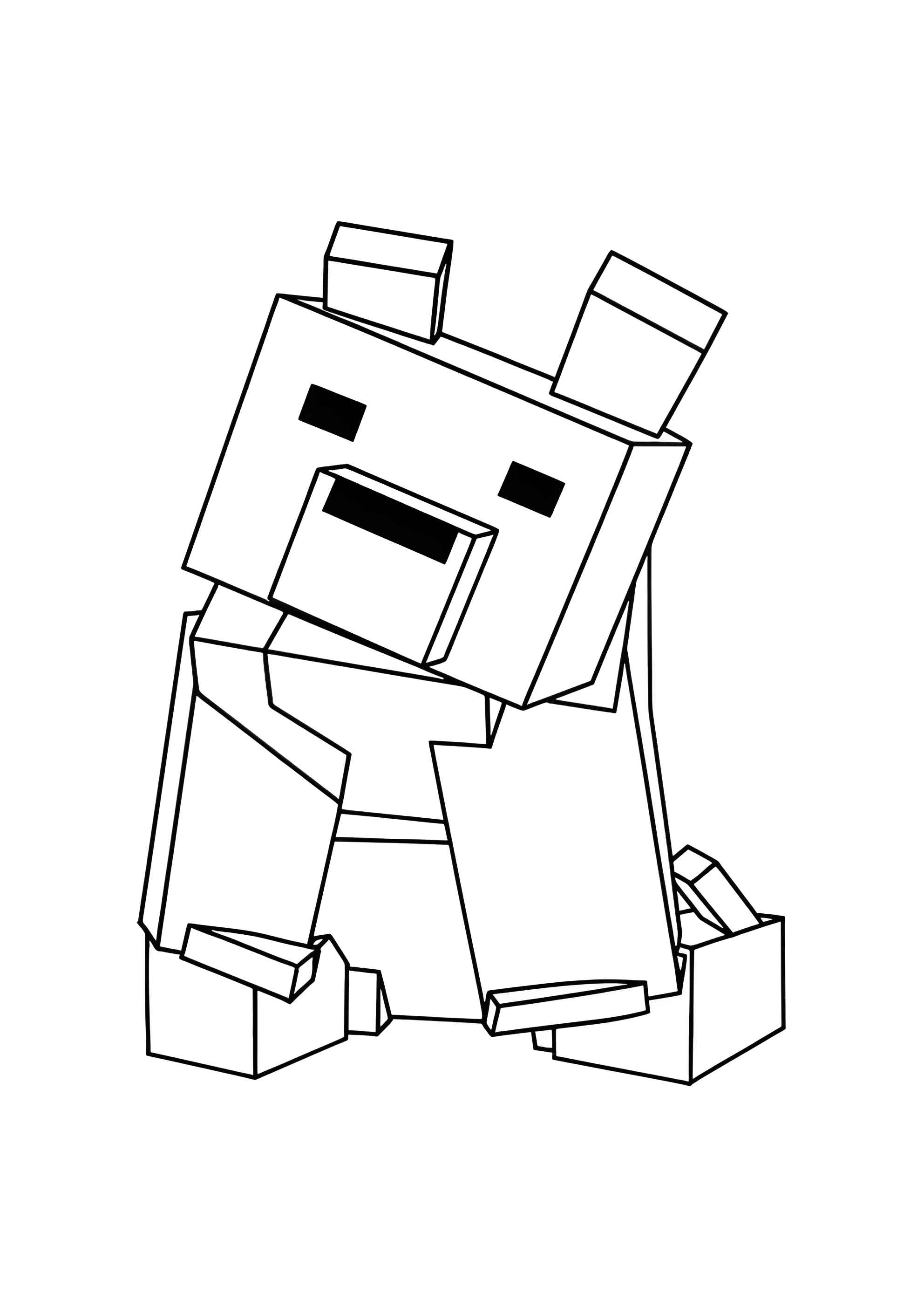 Раскраска Сидящий медведь