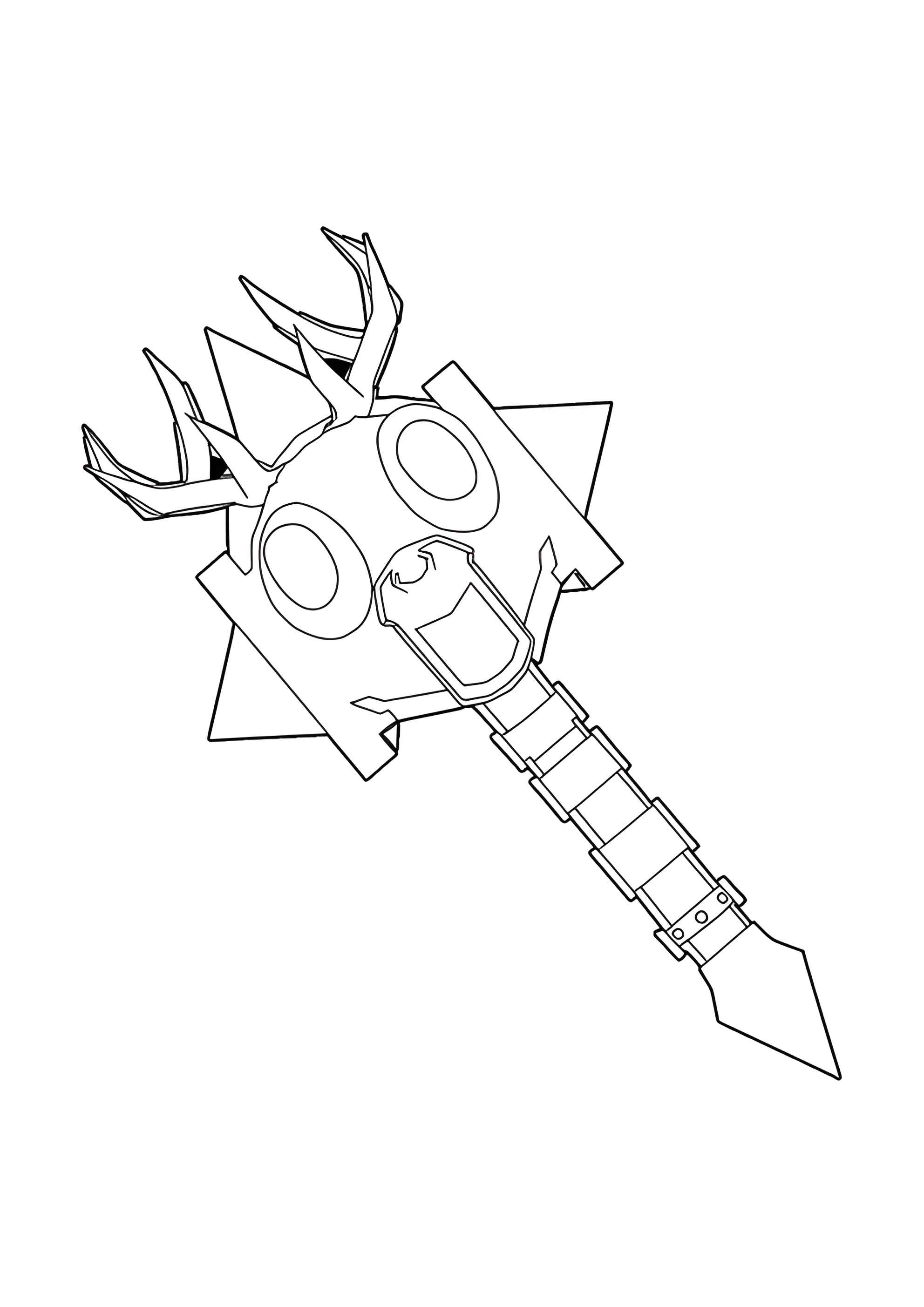 Раскраска Скипетр Вендиго из 99 ночей в лесу