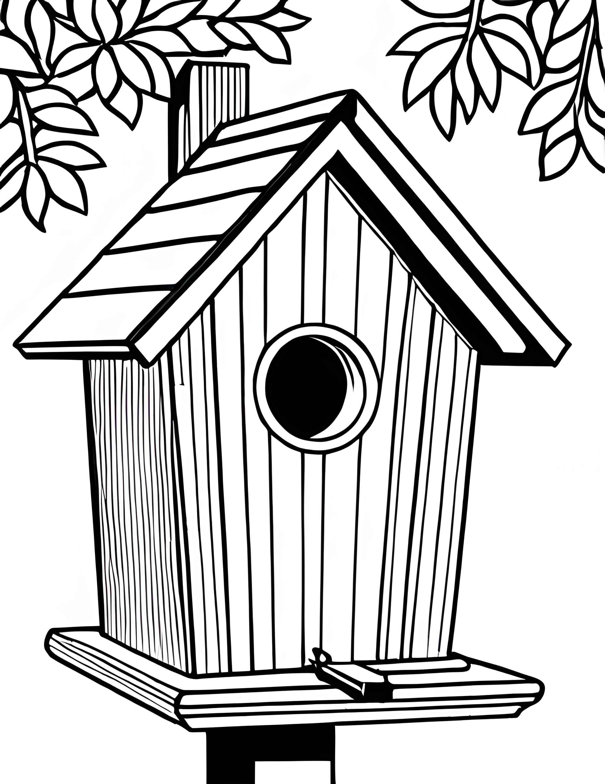 Раскраска Скворечник 1