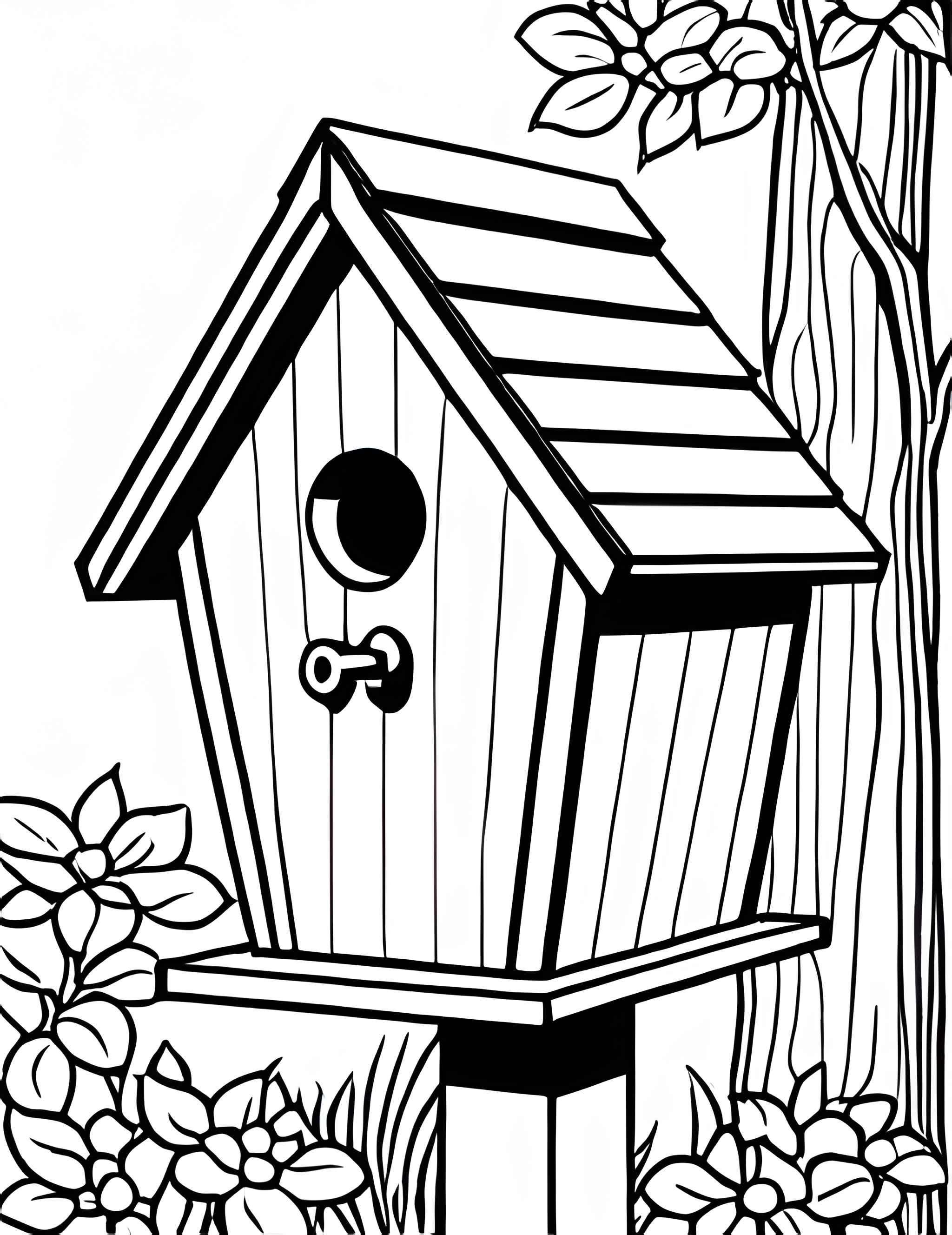 Раскраска Скворечник 10