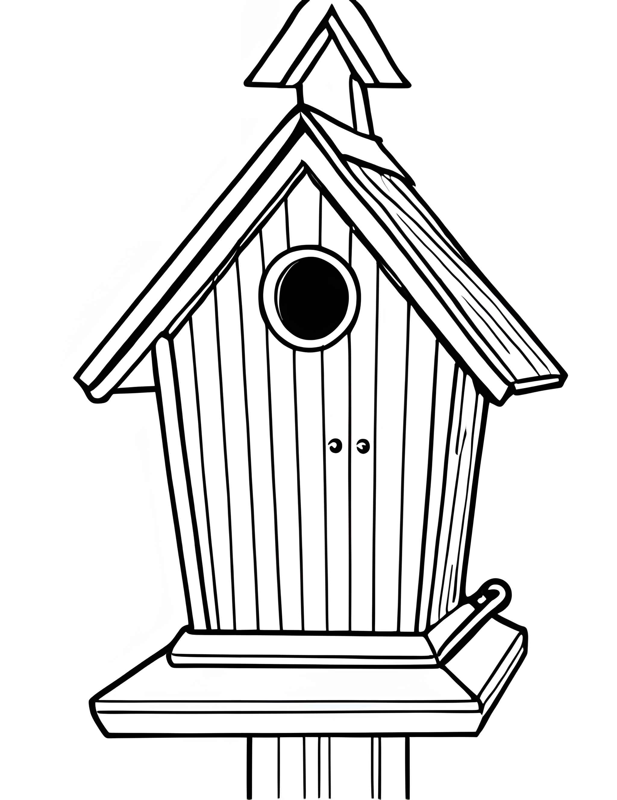 Раскраска Скворечник 11