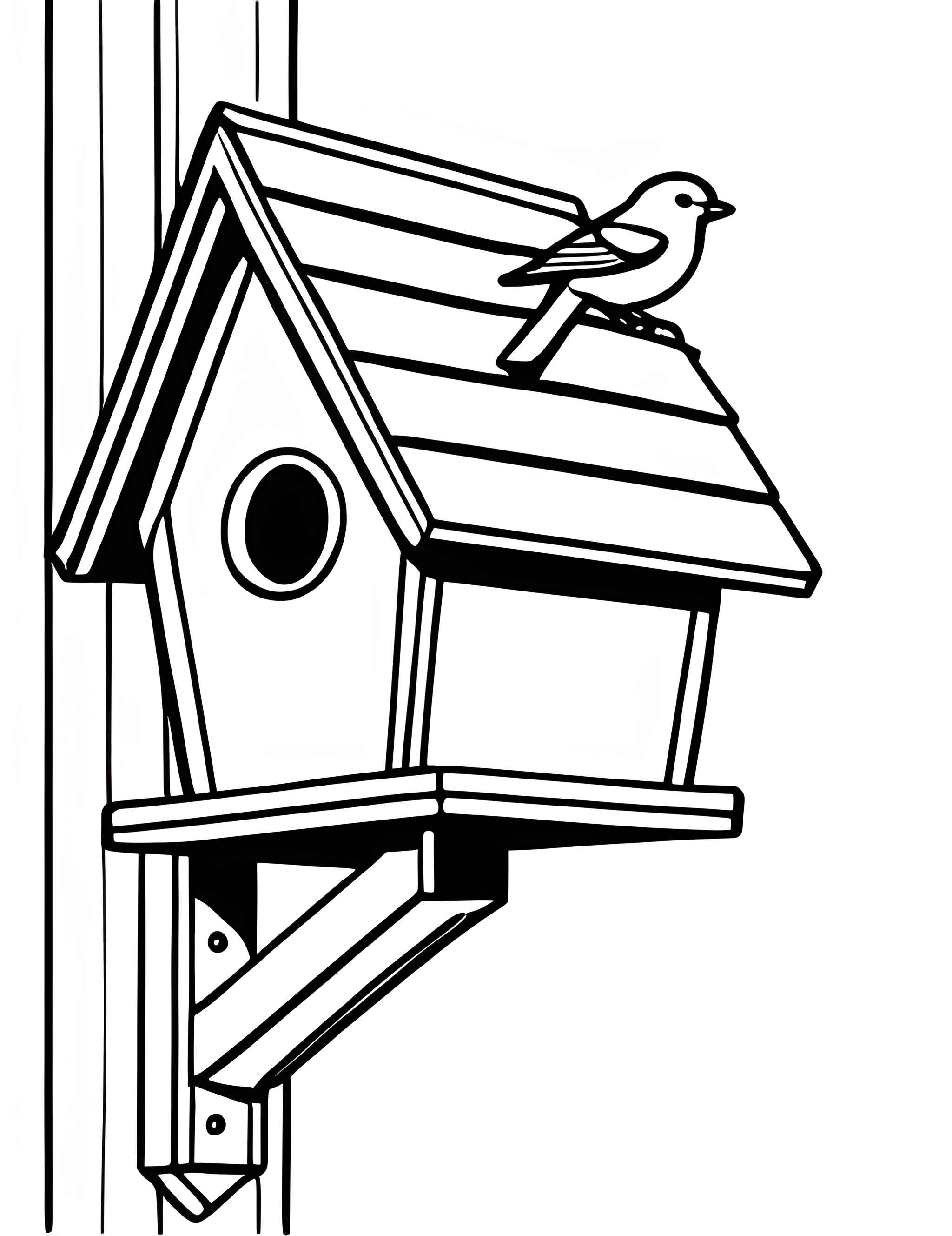 Раскраска Скворечник 14