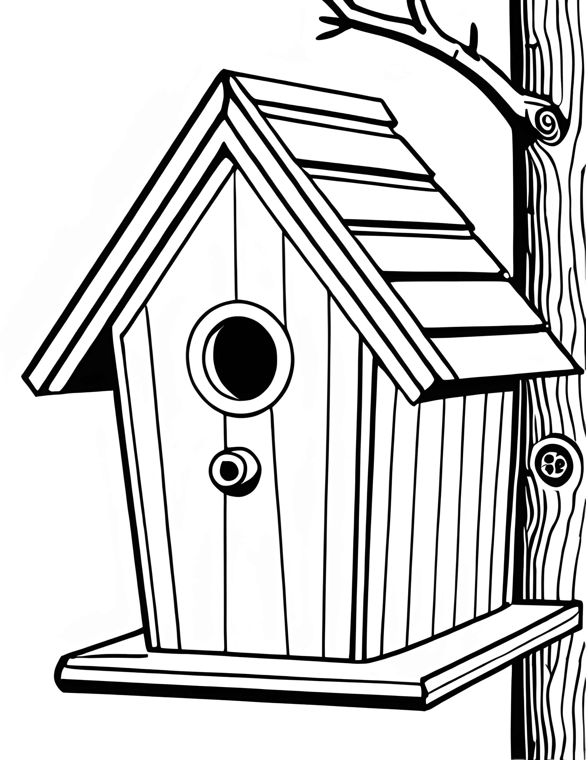 Раскраска Скворечник 16