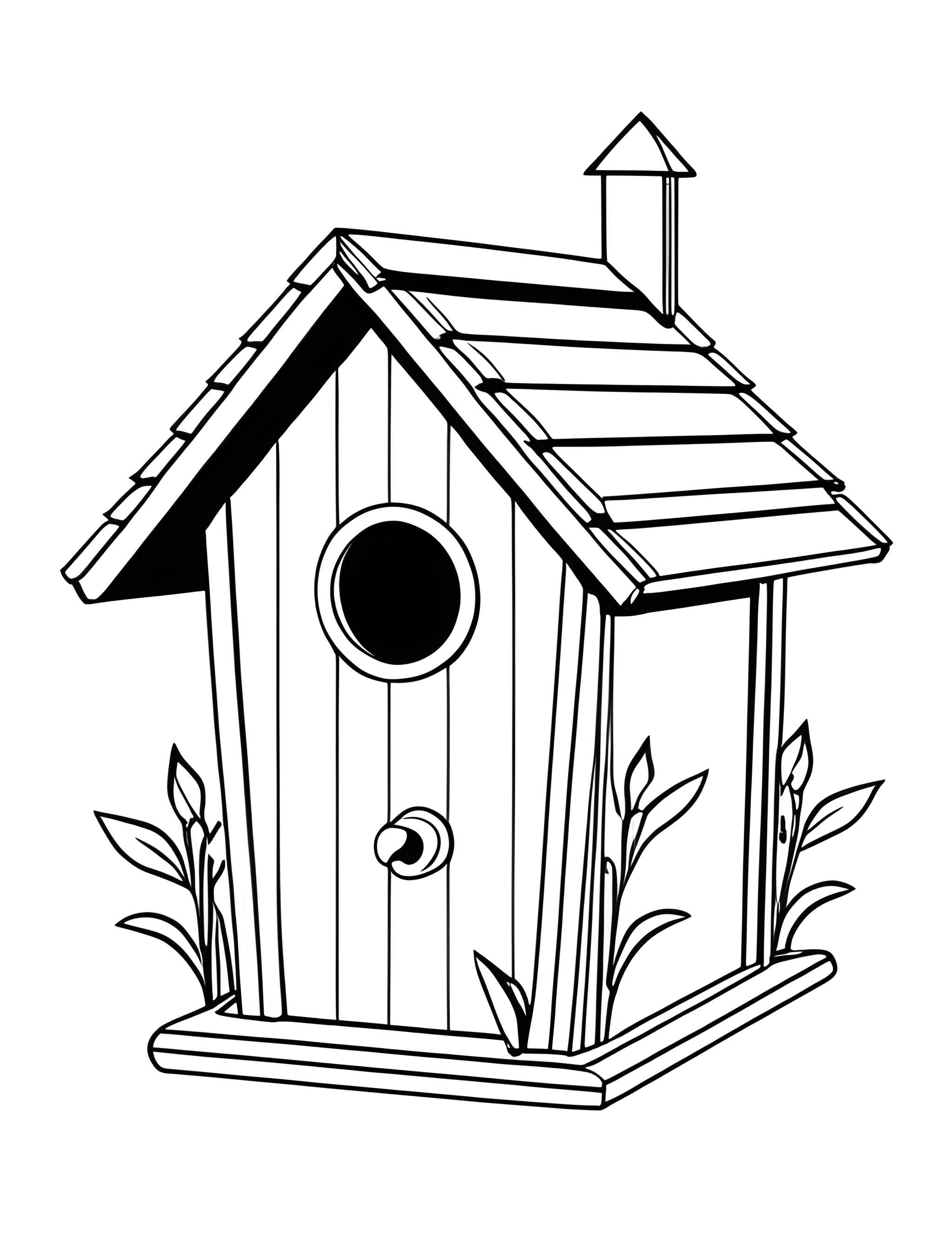Раскраска Скворечник 19