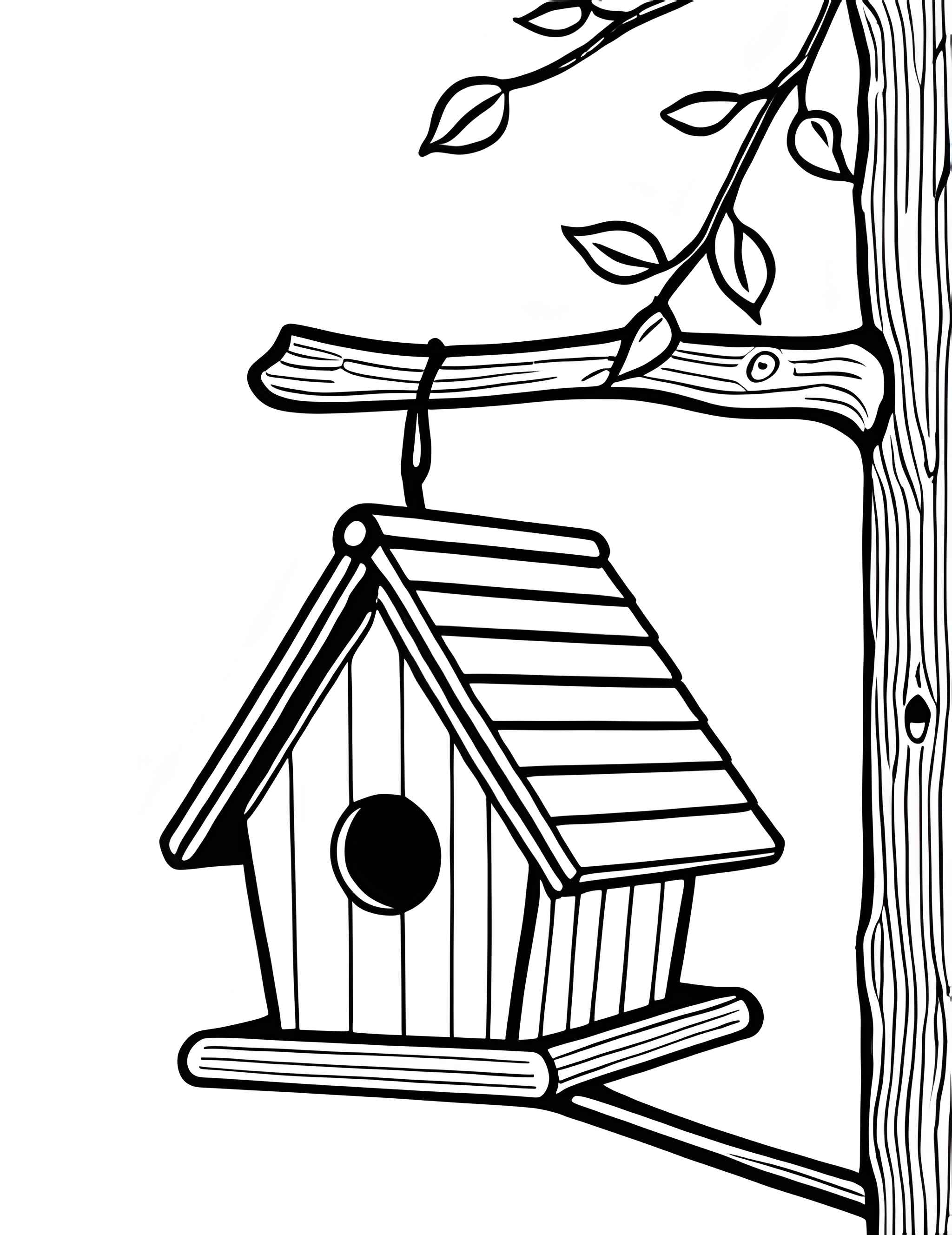 Раскраска Скворечник 2
