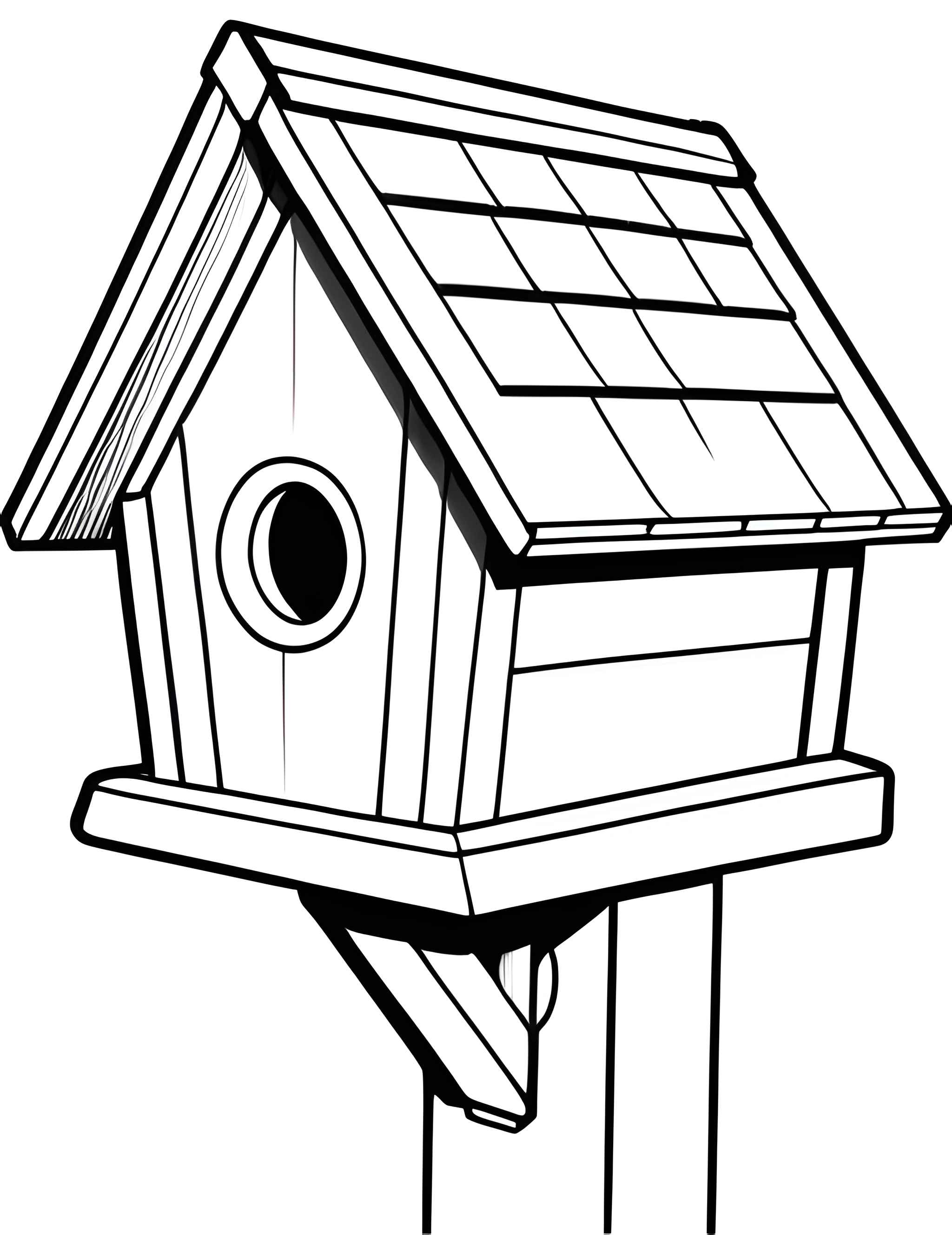 Раскраска Скворечник 21