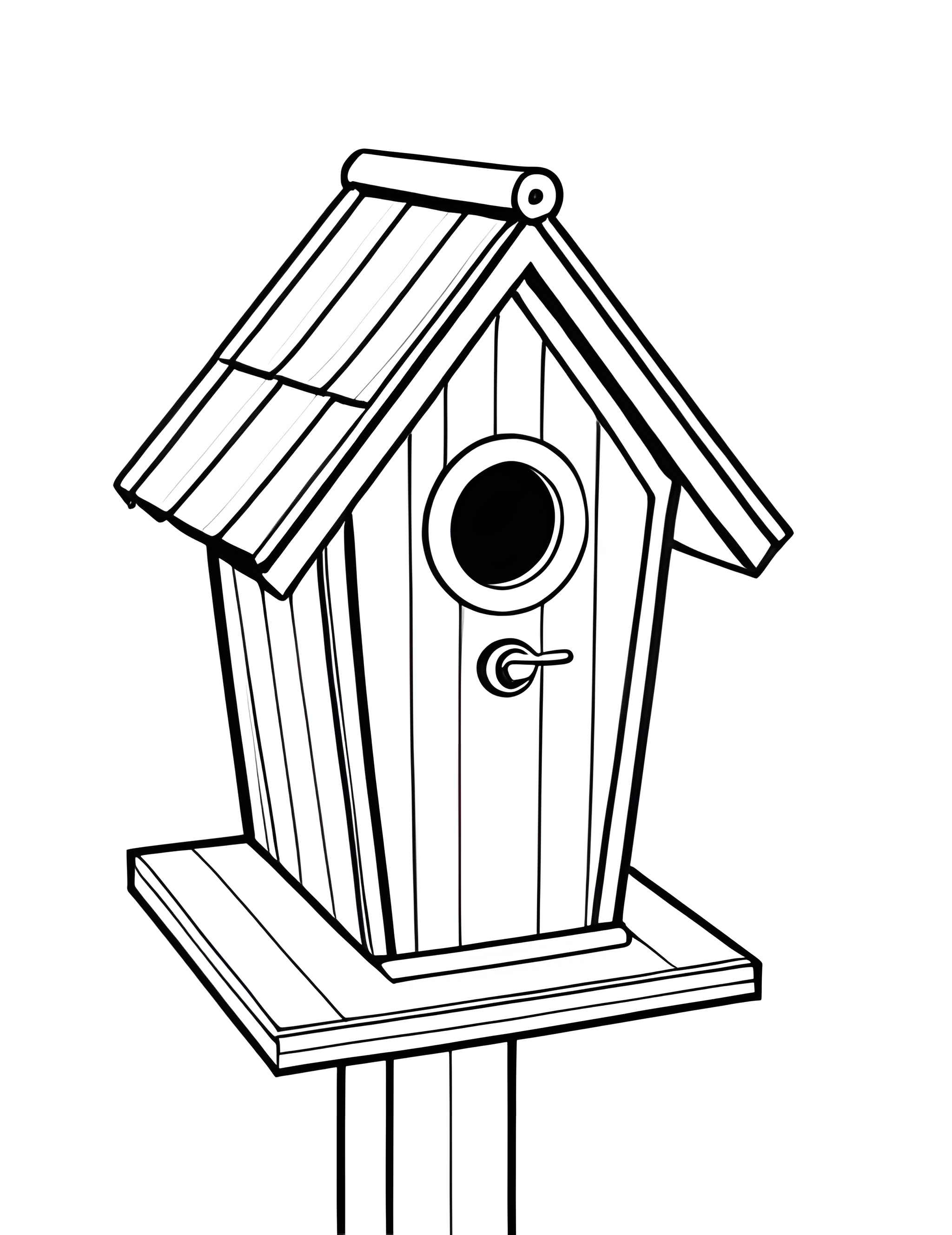 Раскраска Скворечник 24