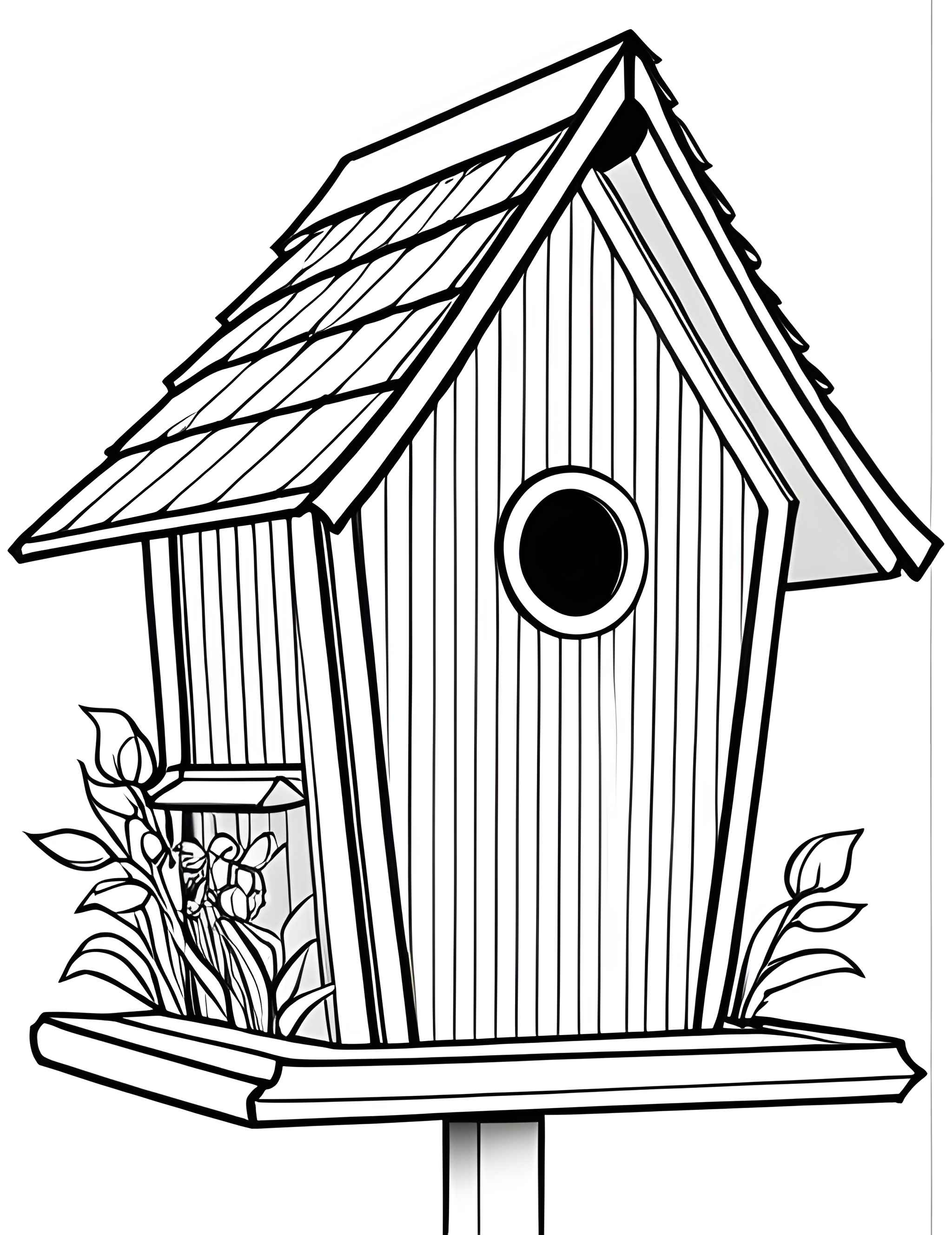 Раскраска Скворечник 27