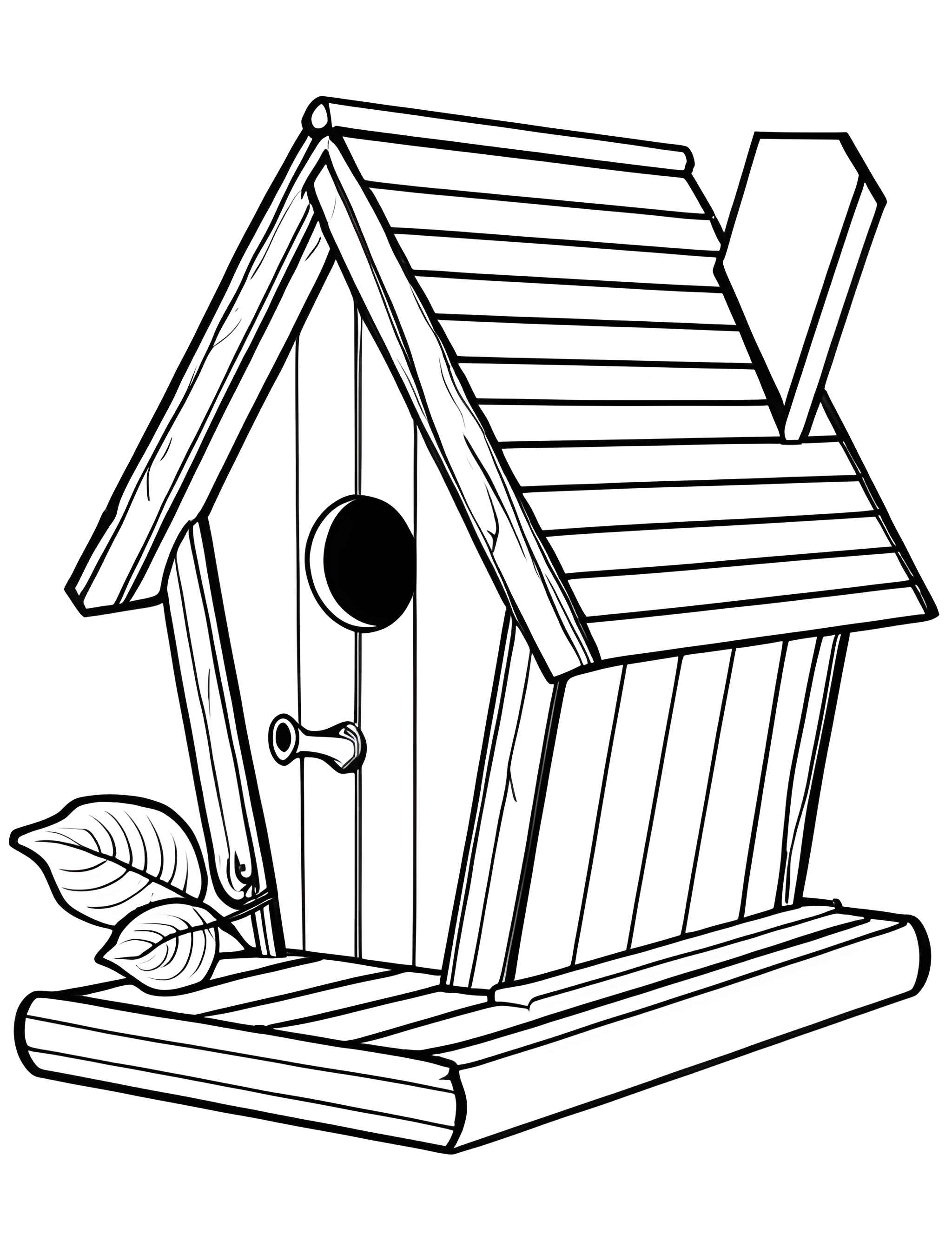 Раскраска Скворечник 28
