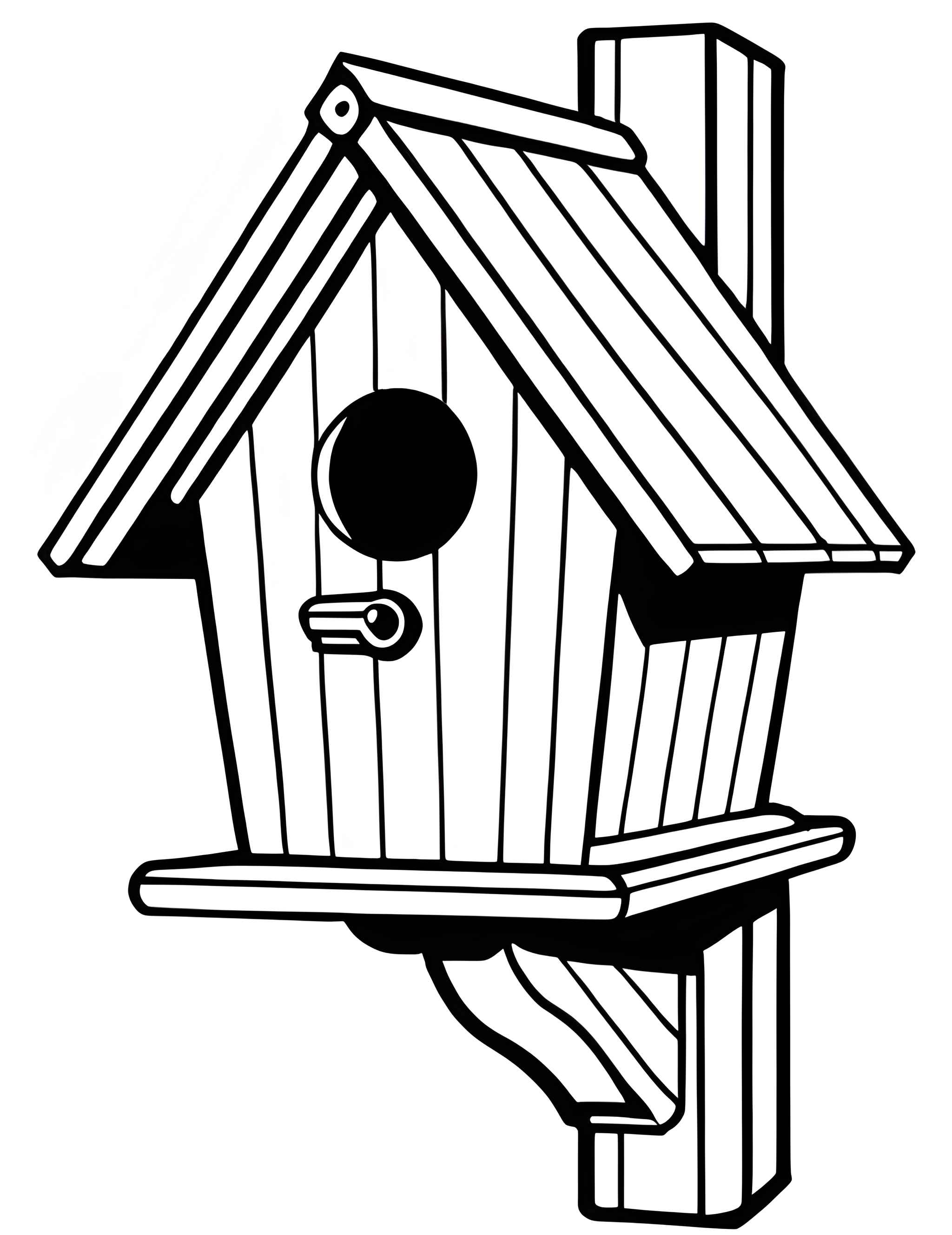 Раскраска Скворечник 3