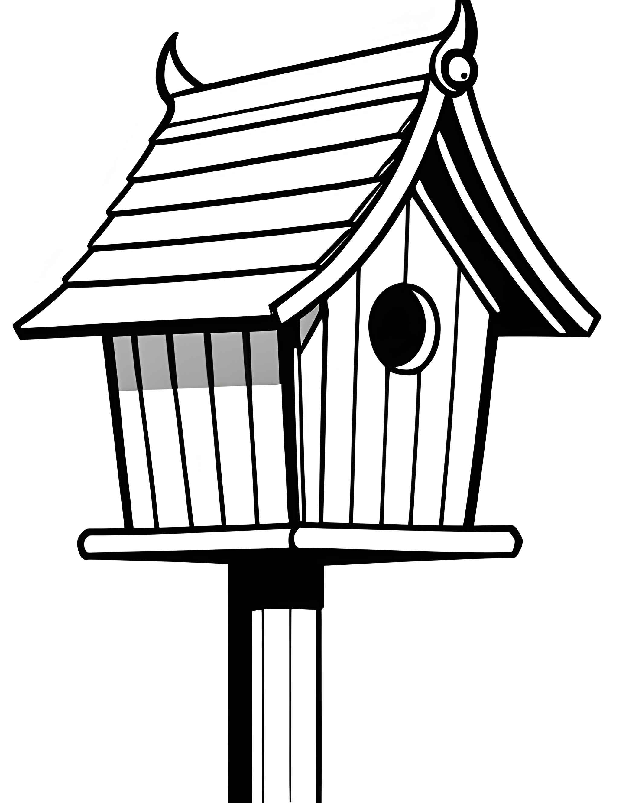 Раскраска Скворечник 5