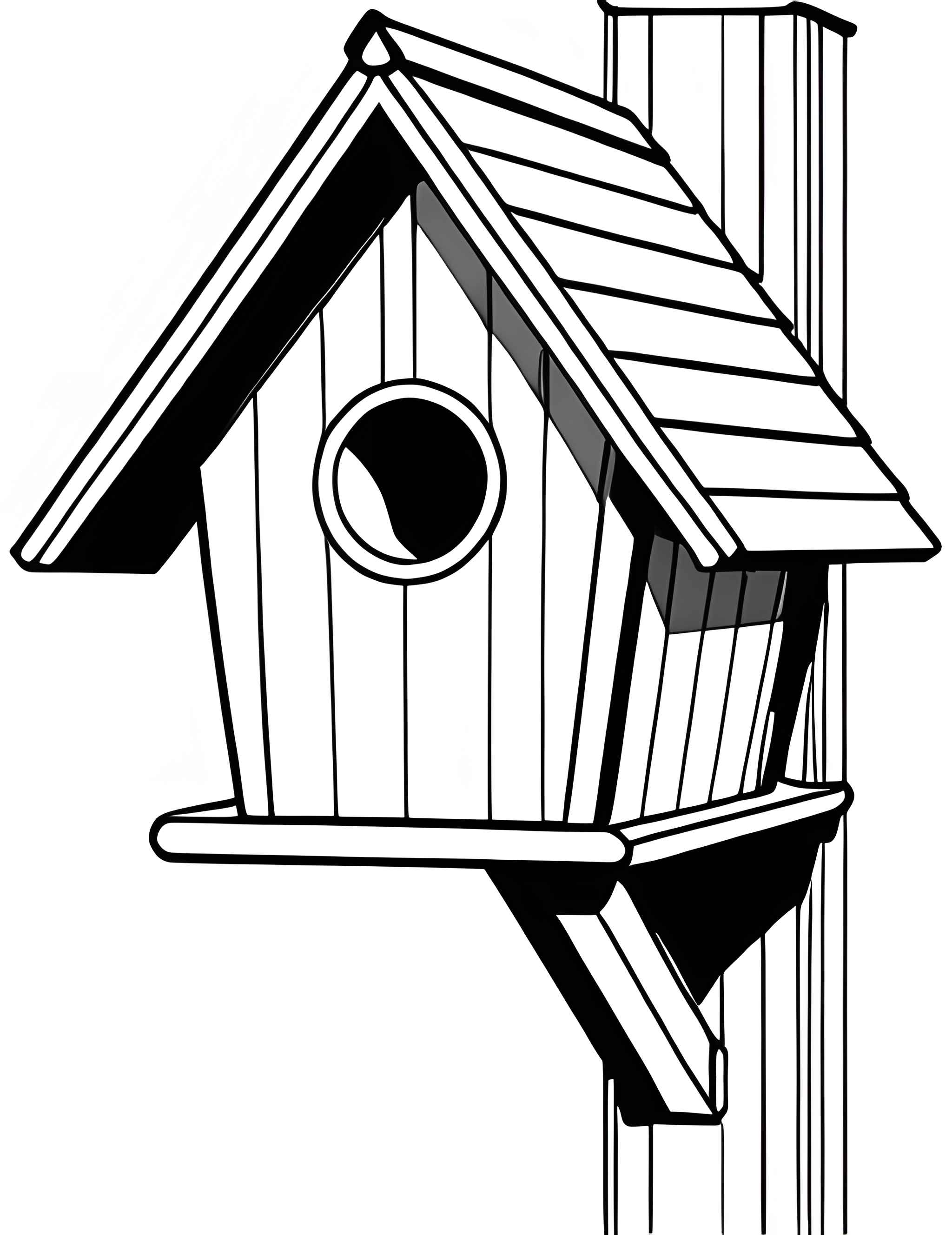 Раскраска Скворечник 6