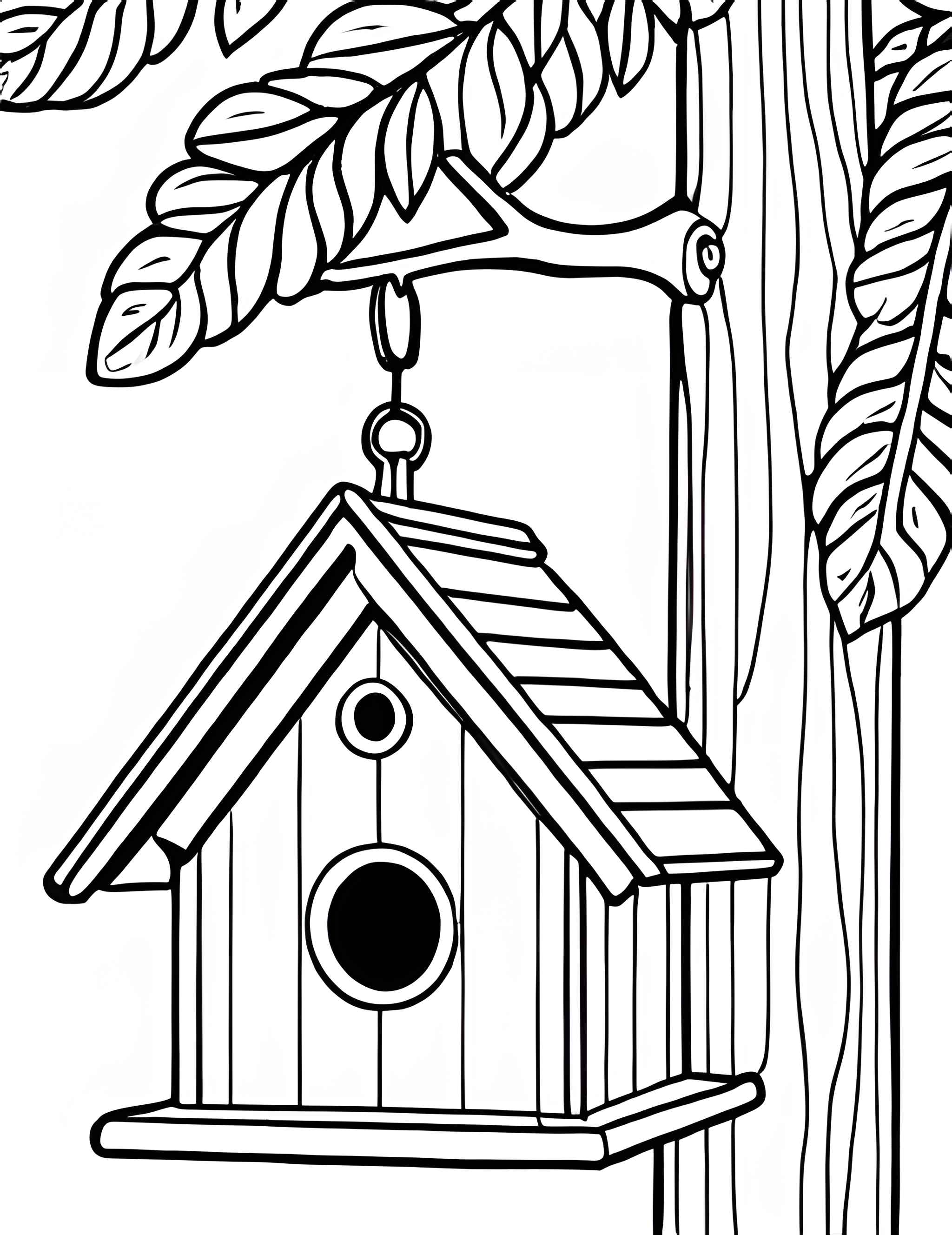 Раскраска Скворечник 7