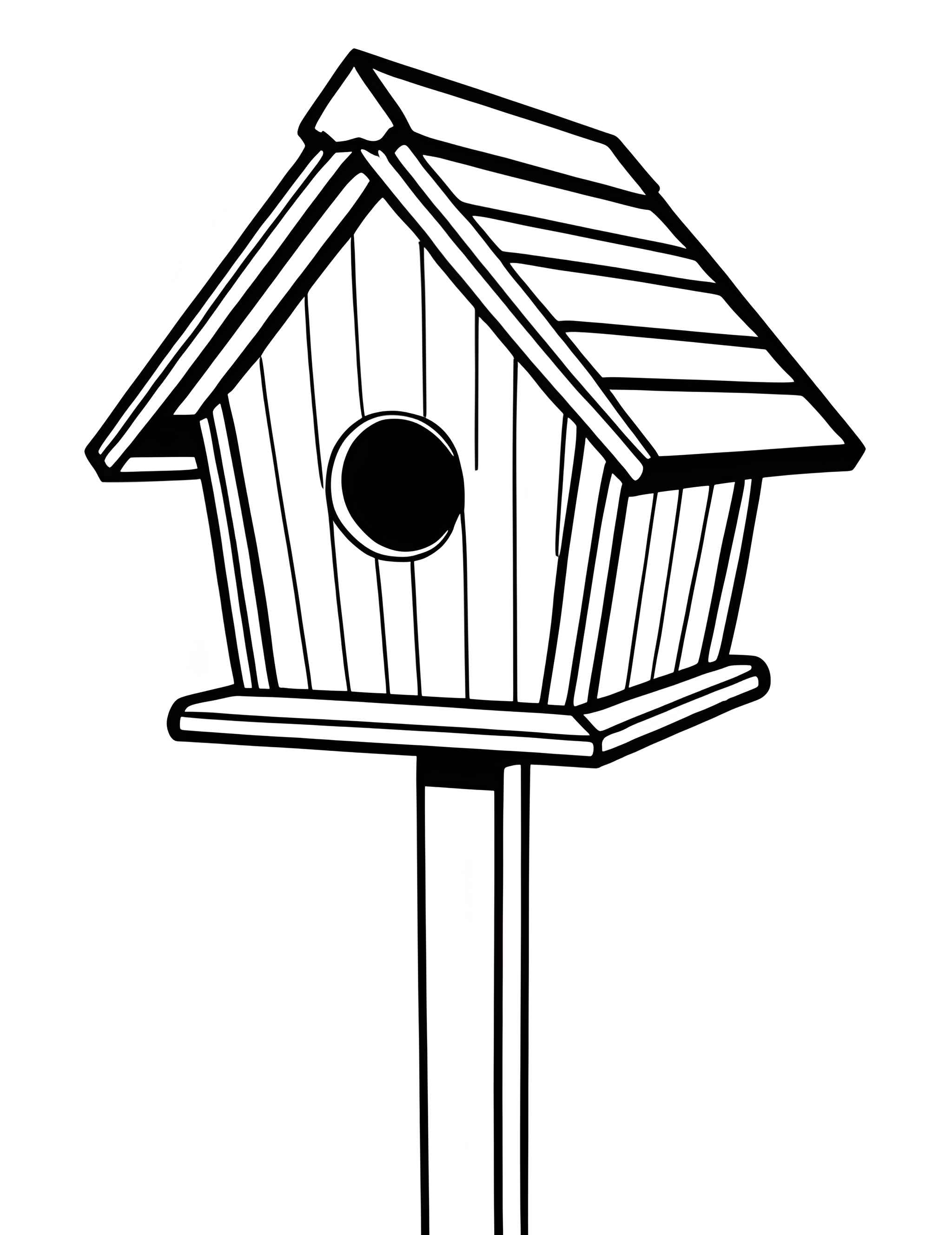 Раскраска Скворечник 8