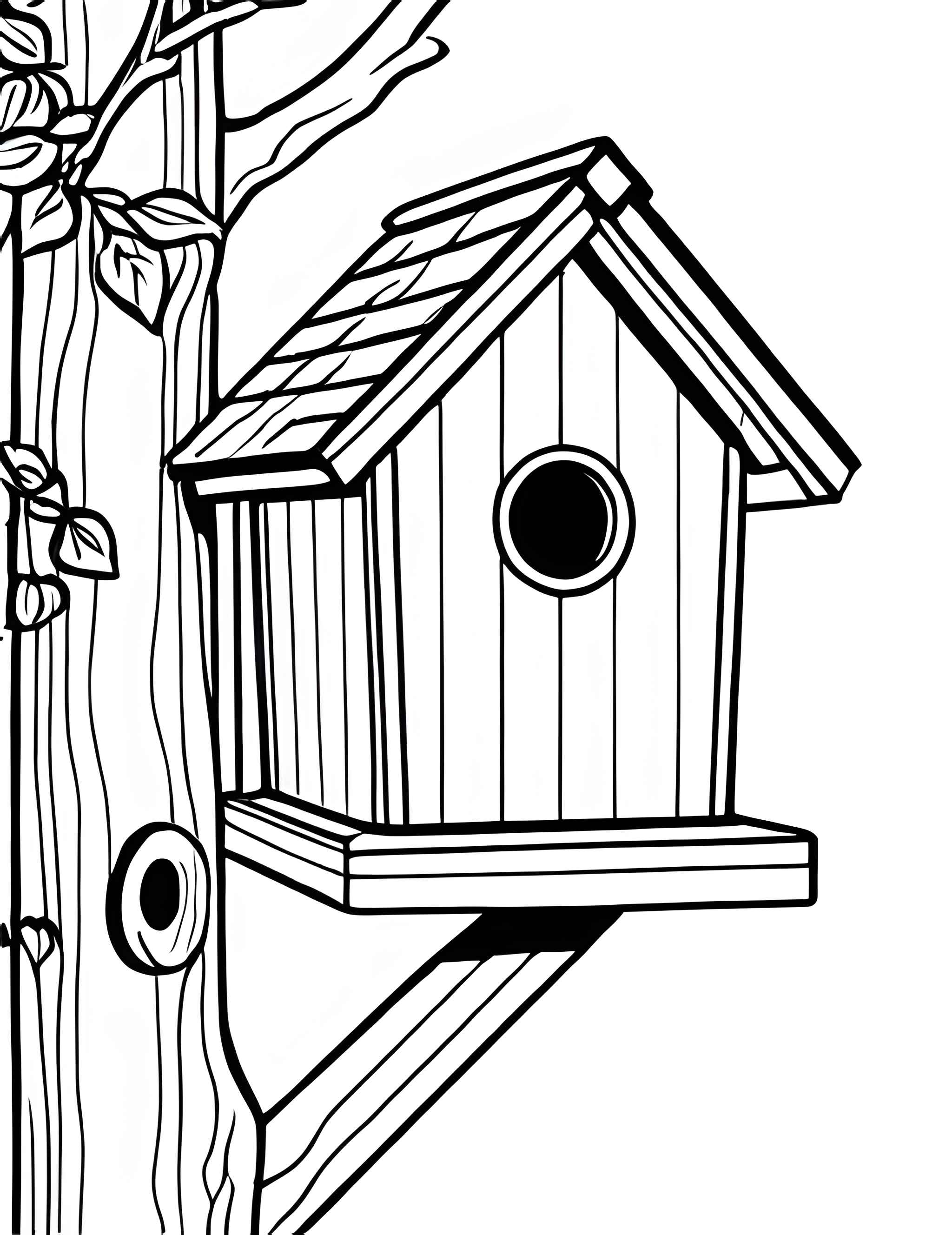 Раскраска Скворечник 9