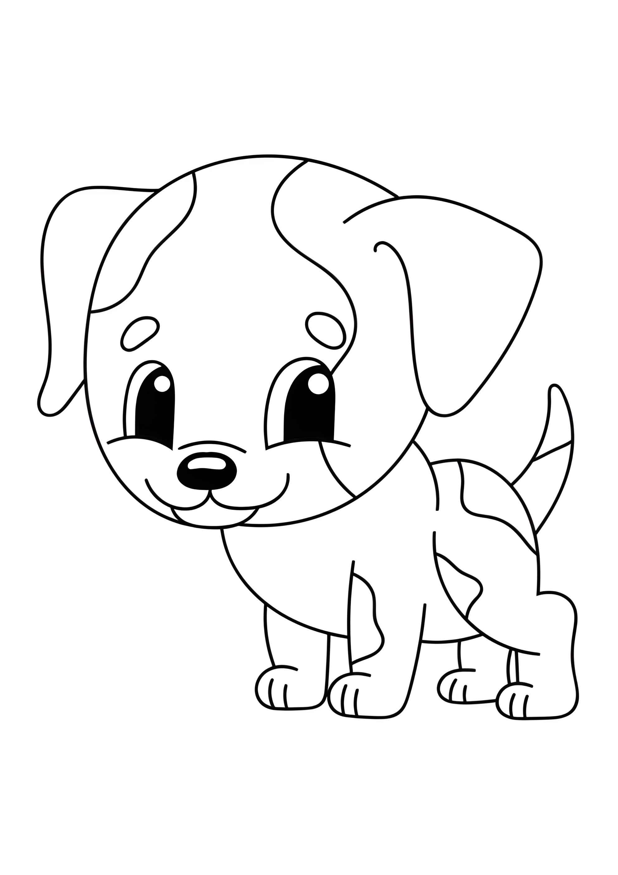Раскраска Собачка