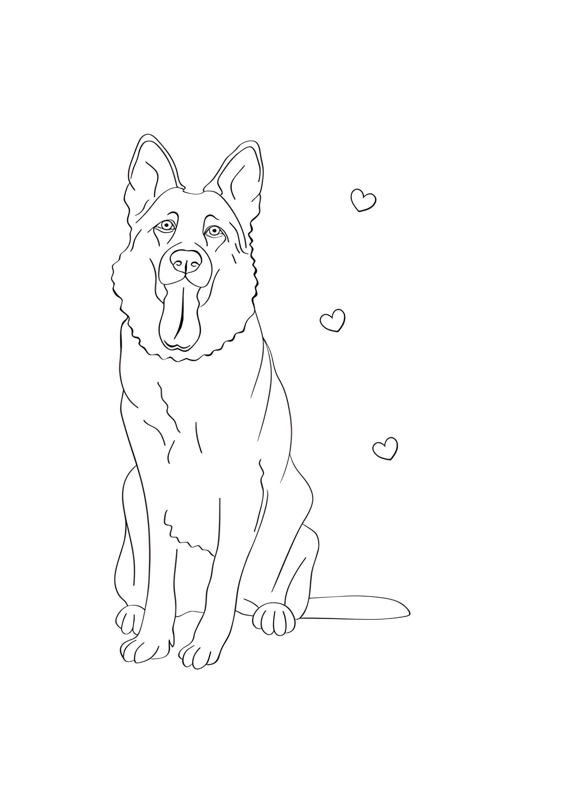 Раскраска Собака - лучший друг