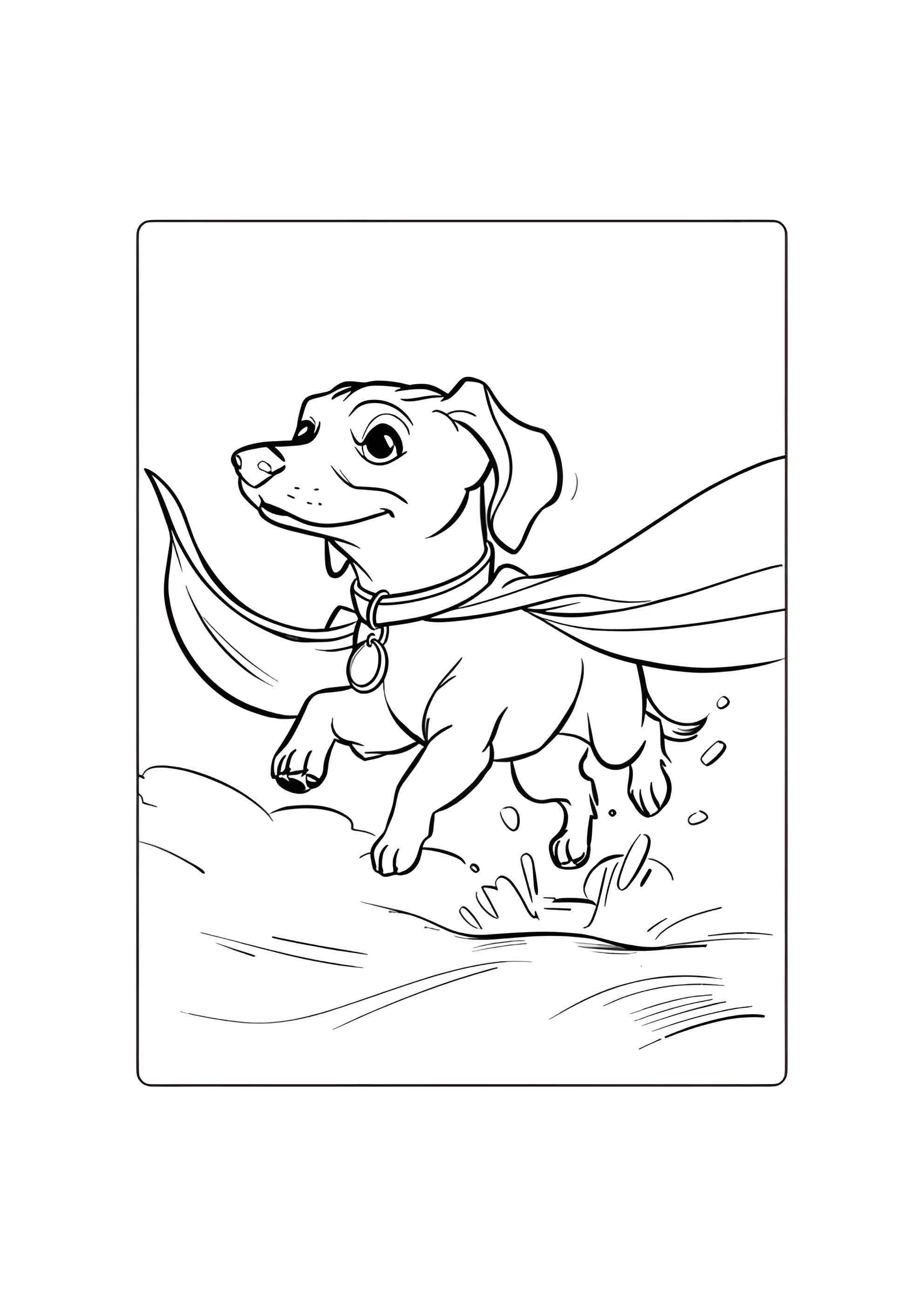 Раскраска Супер такса